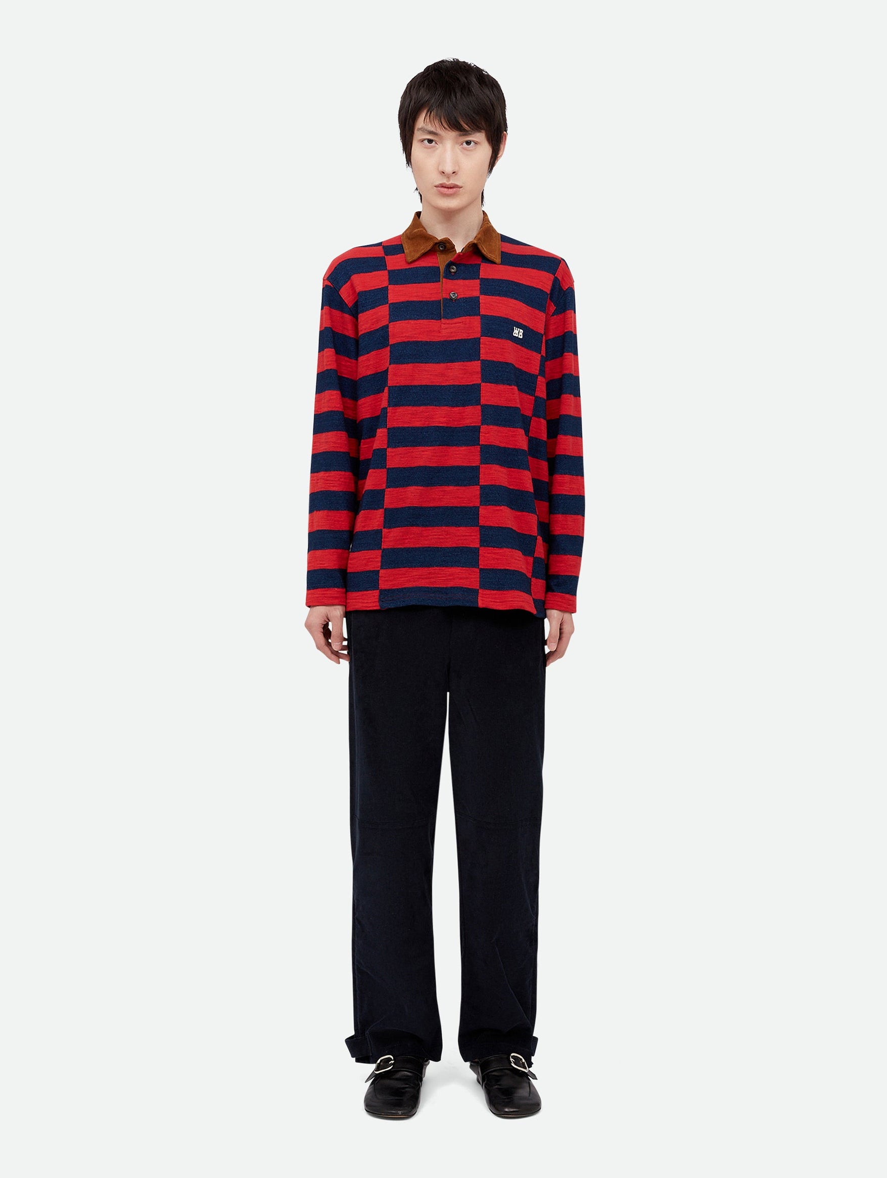 City Polo in Red and Navy