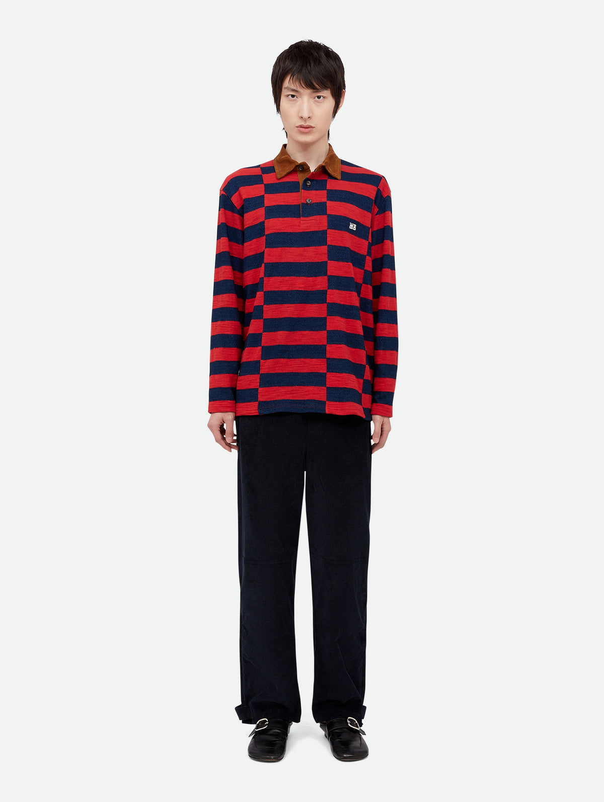 City Polo in Red and Navy