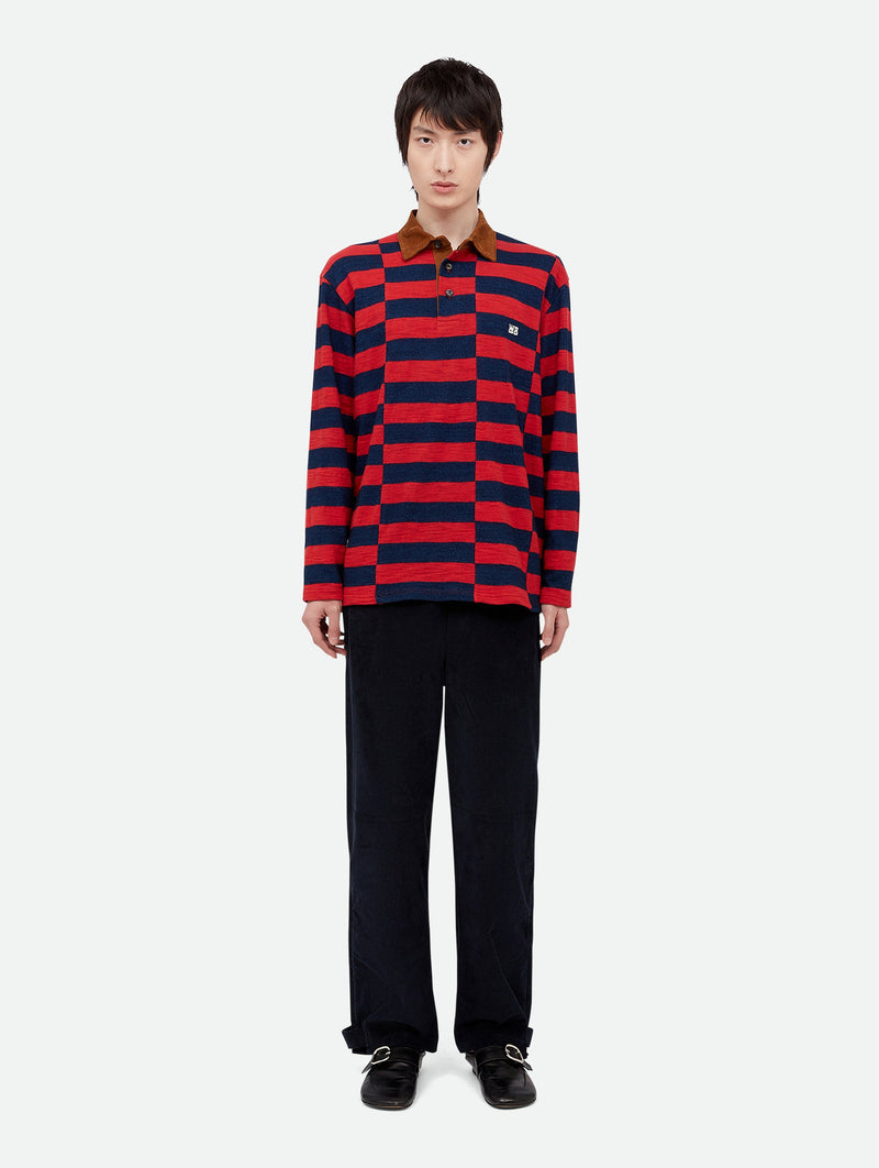 City Polo in Red and Navy