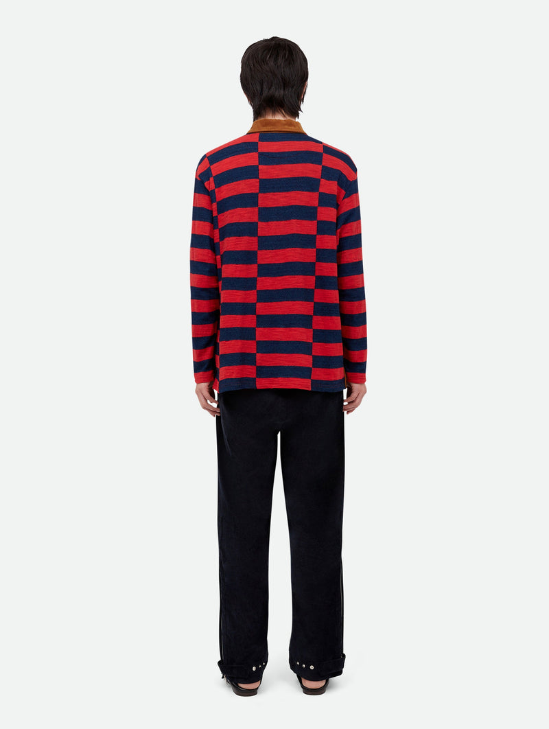 City Polo in Red and Navy