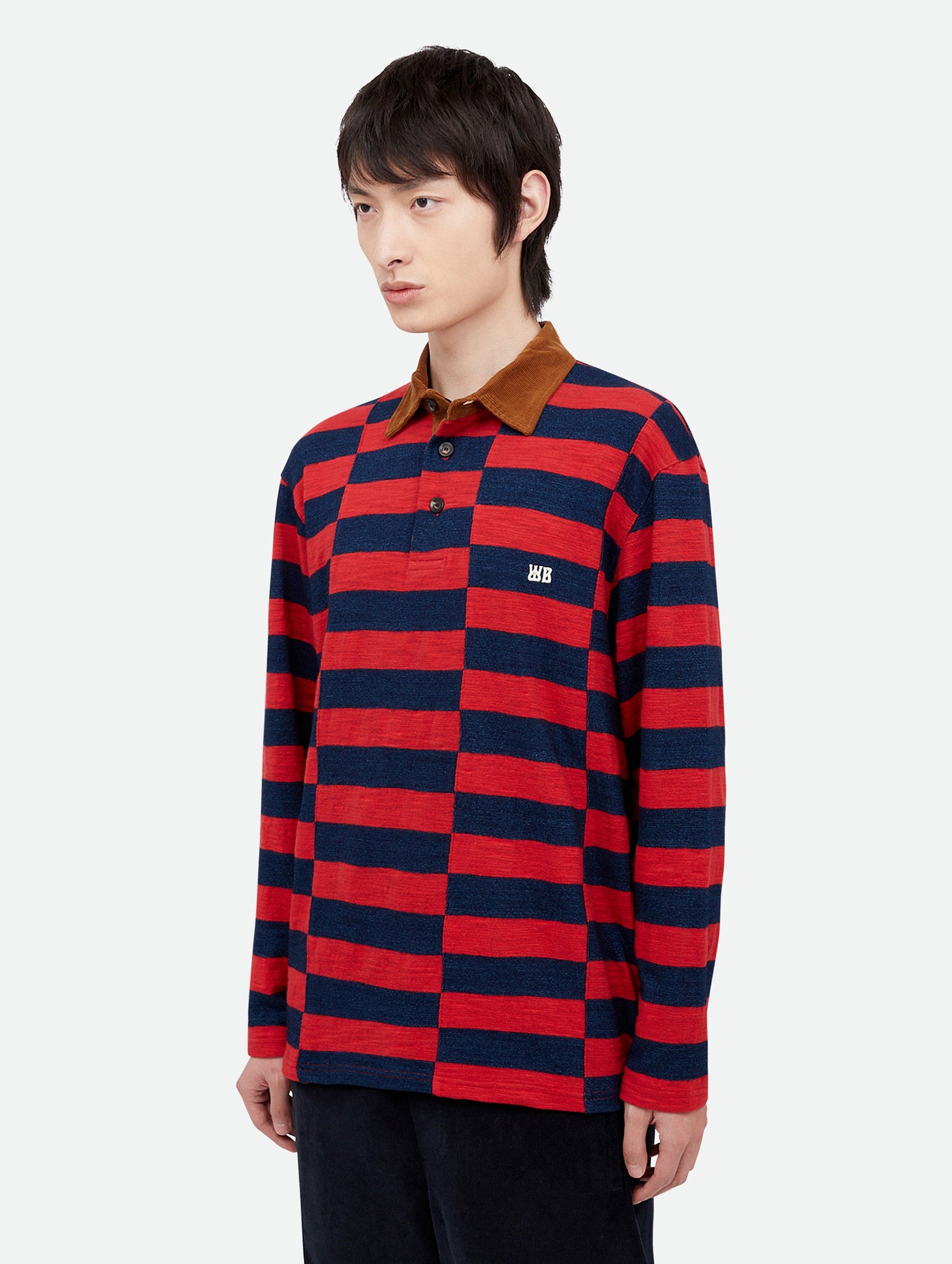 City Polo in Red and Navy