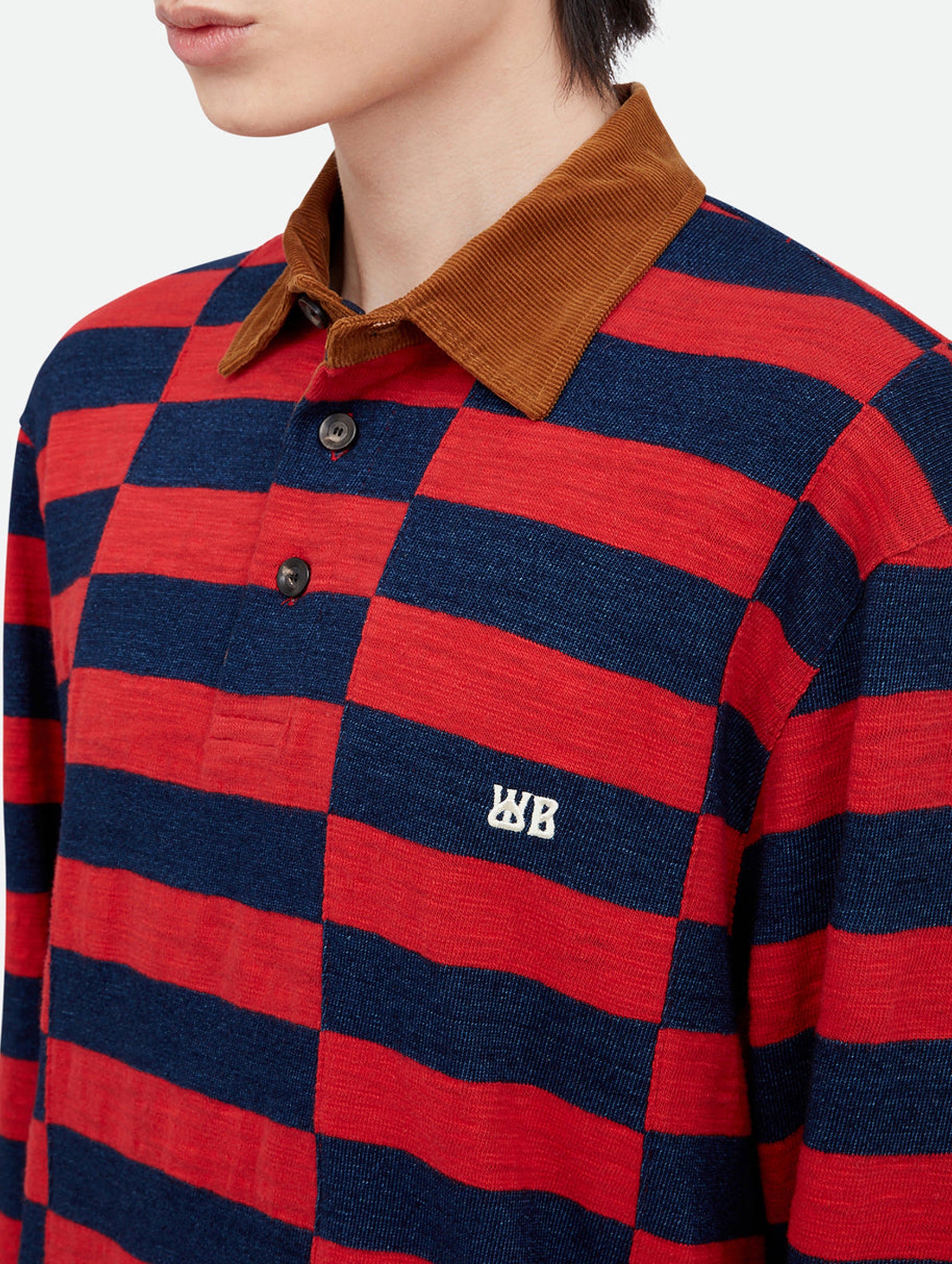 City Polo in Red and Navy