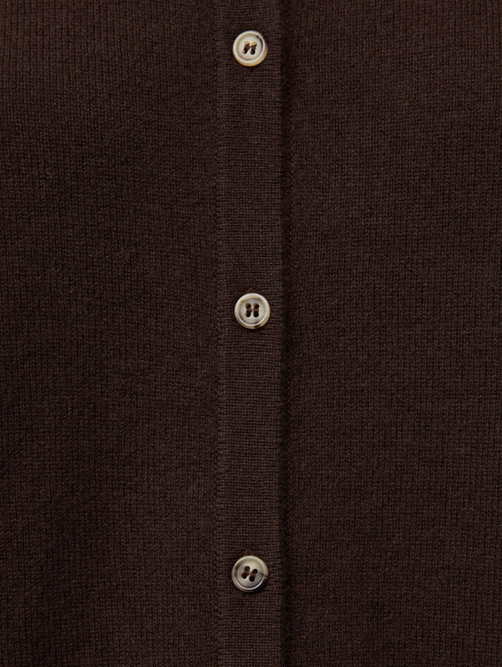 Classic Cashmere Cardigan in Mocha