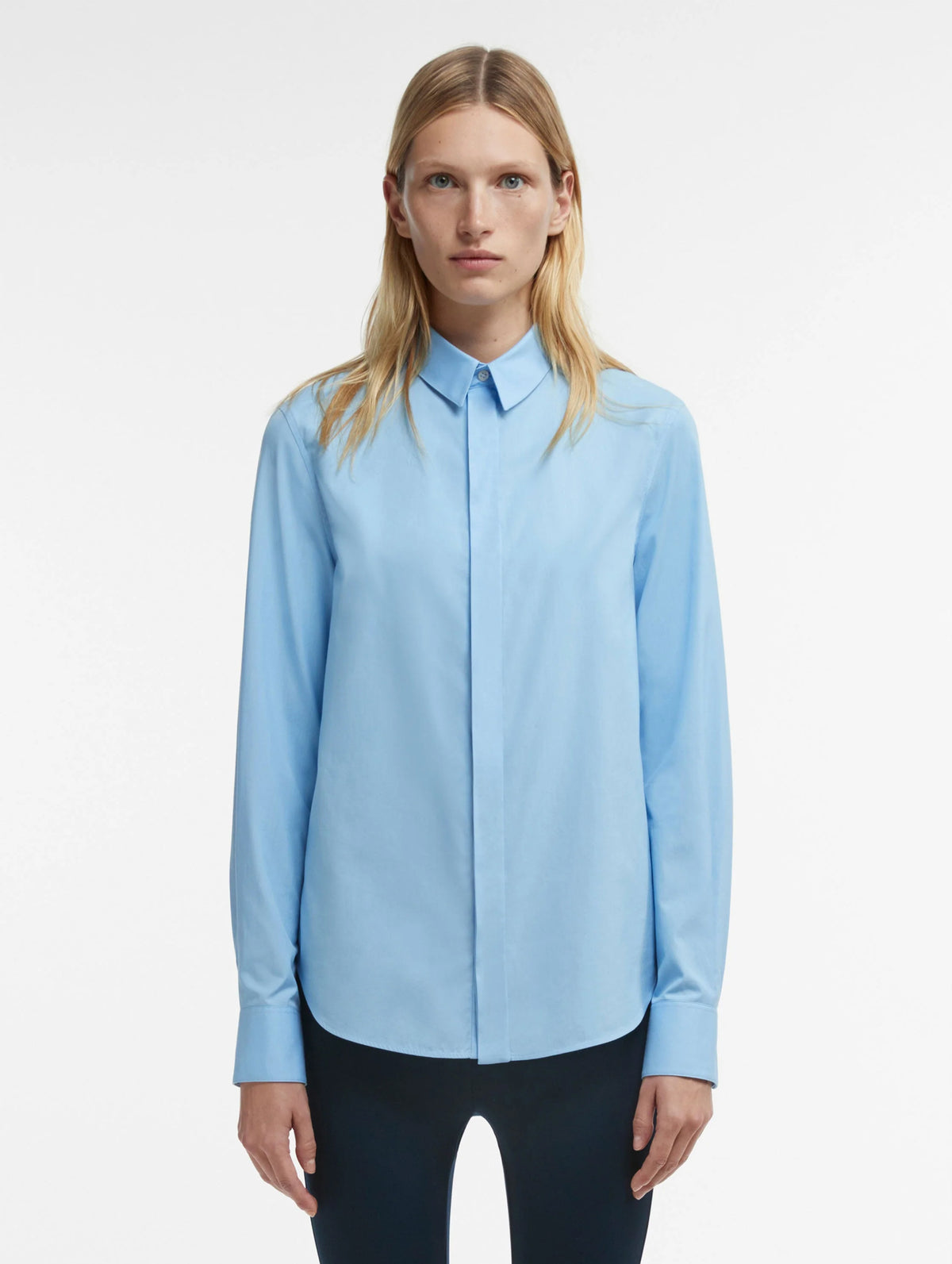 Classic Cotton Shirt in Blue