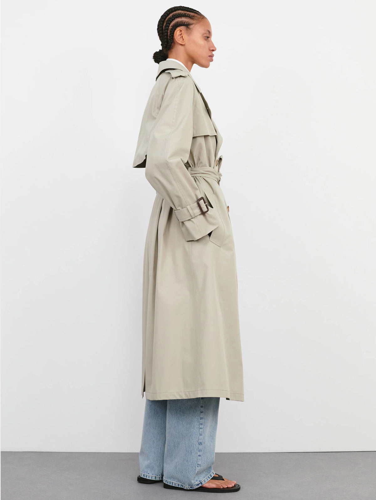Classic Trench Coat in Cement