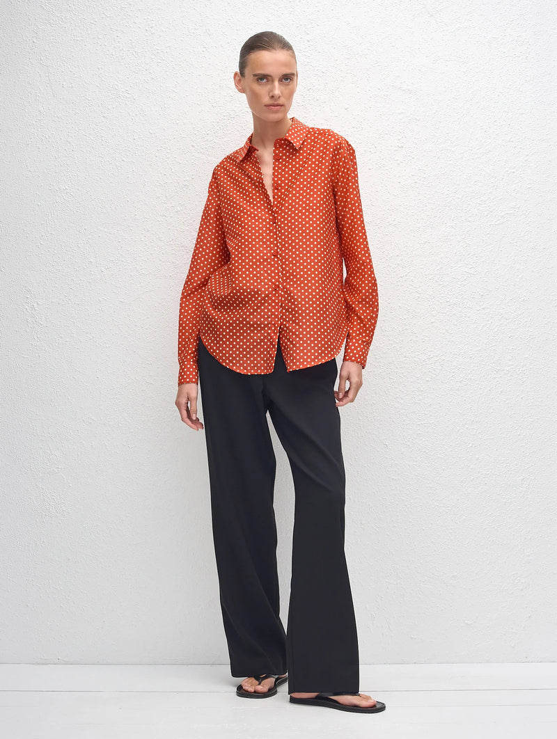 Classic Shirt in Polka Dot Tomato