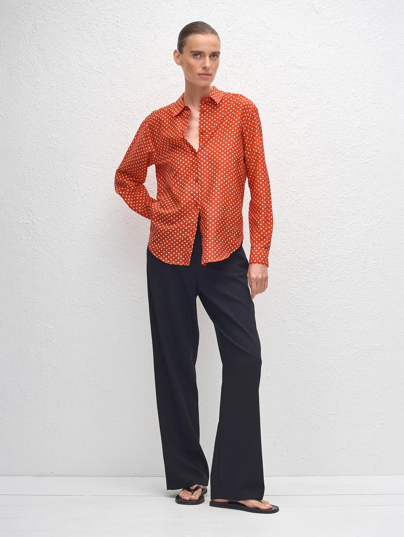 Classic Shirt in Polka Dot Tomato