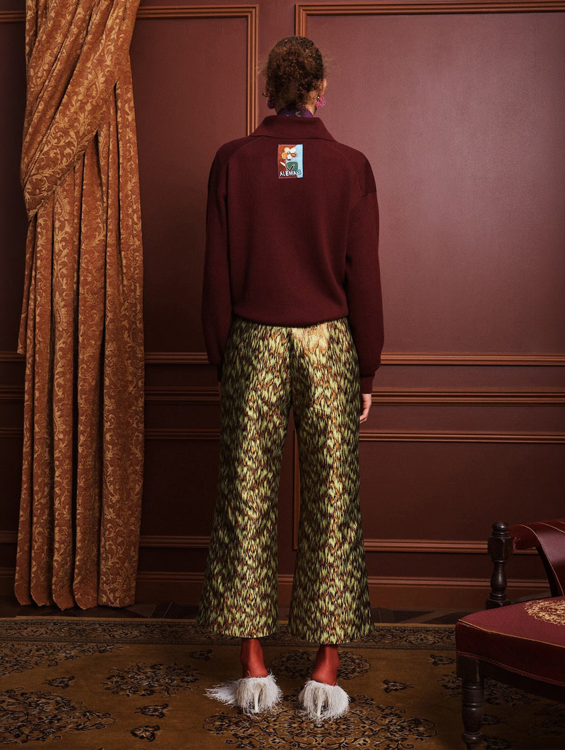 Claudia Knit Polo in Plum