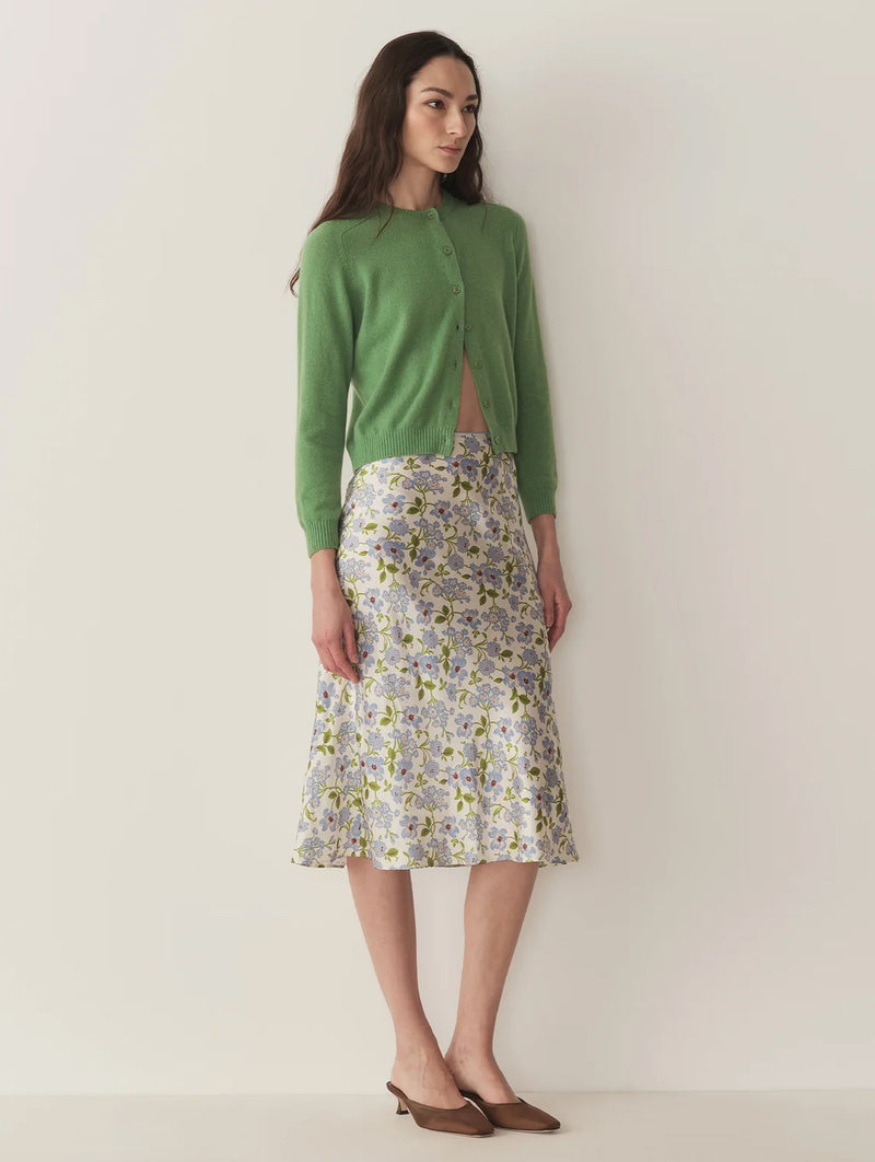 Claudine Cardigan in Light Kelly Green