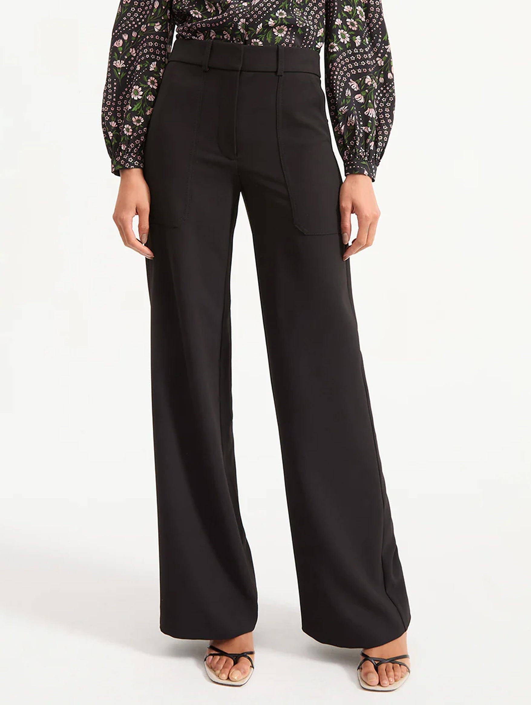 Cole Wide-Leg Pant in Black