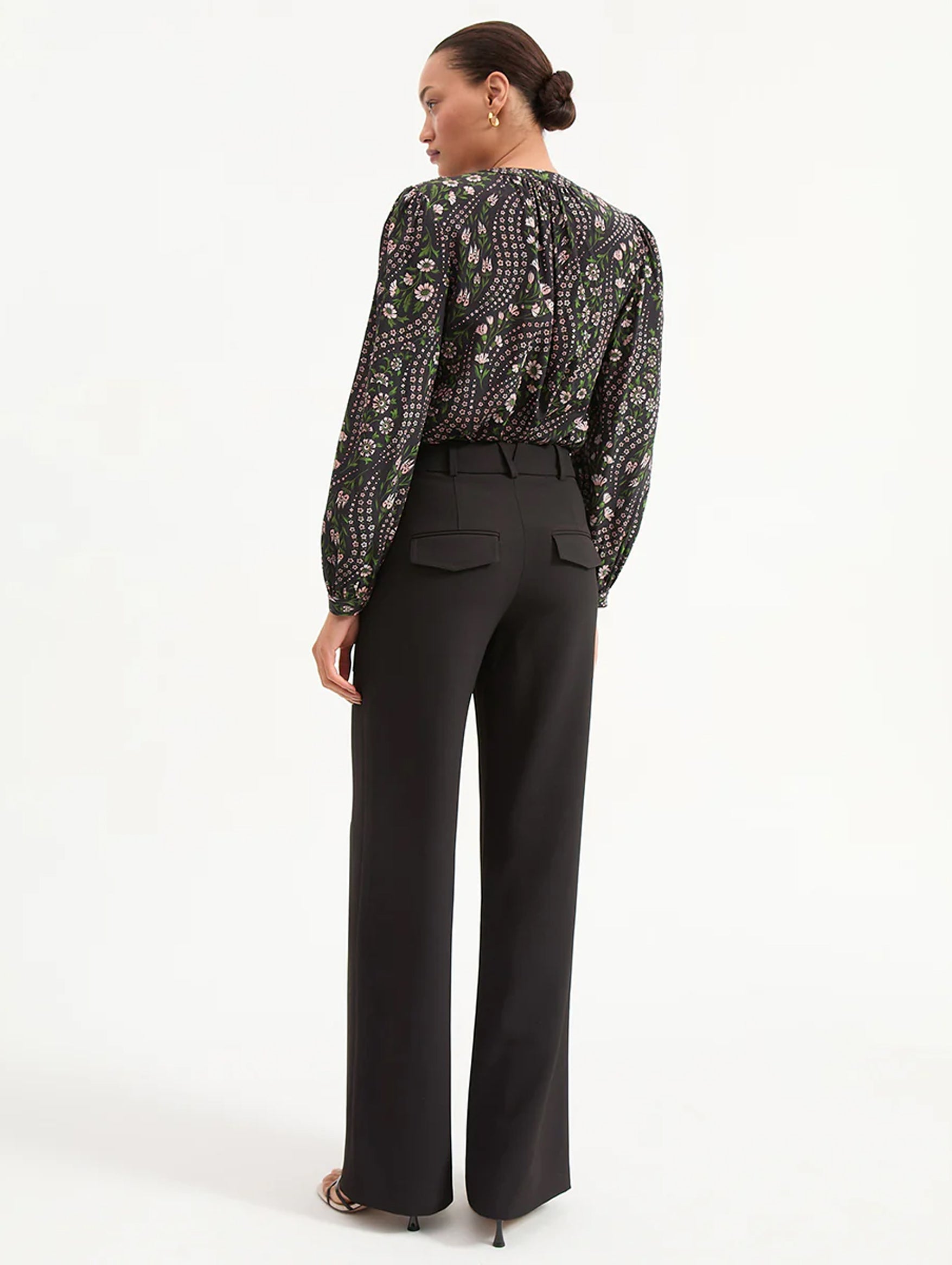 Cole Wide-Leg Pant in Black