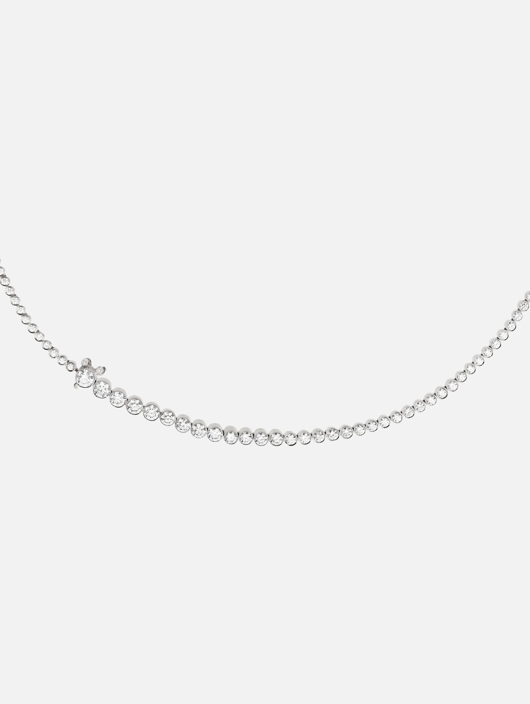 Collier de Tennis Classique Blanc