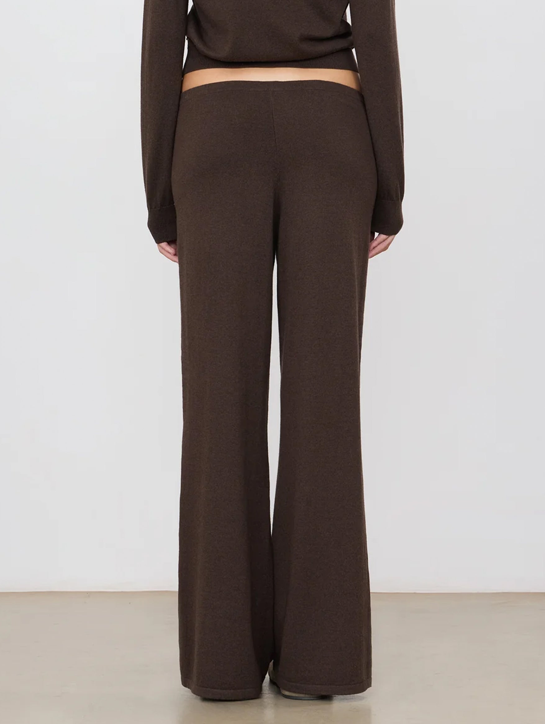 Cotton Cashmere Lounge Pant in Mushroom