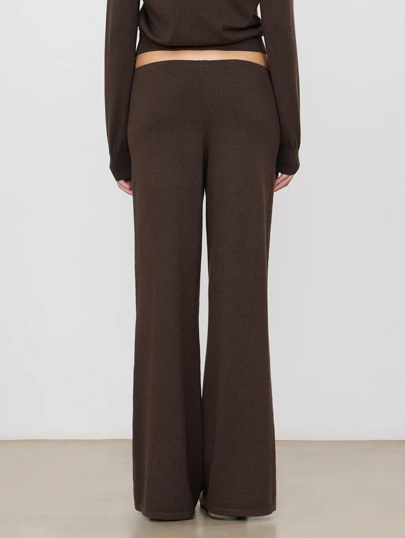 Cotton Cashmere Lounge Pant in Mushroom