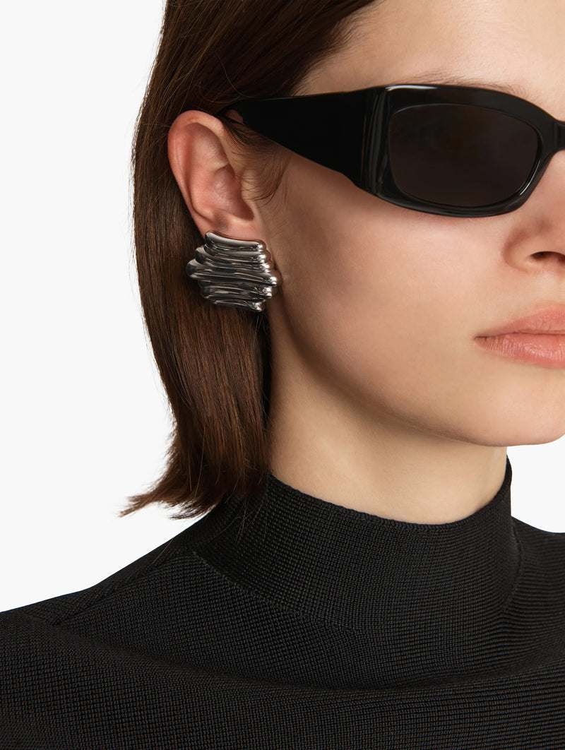 Crema Earrings in Silver