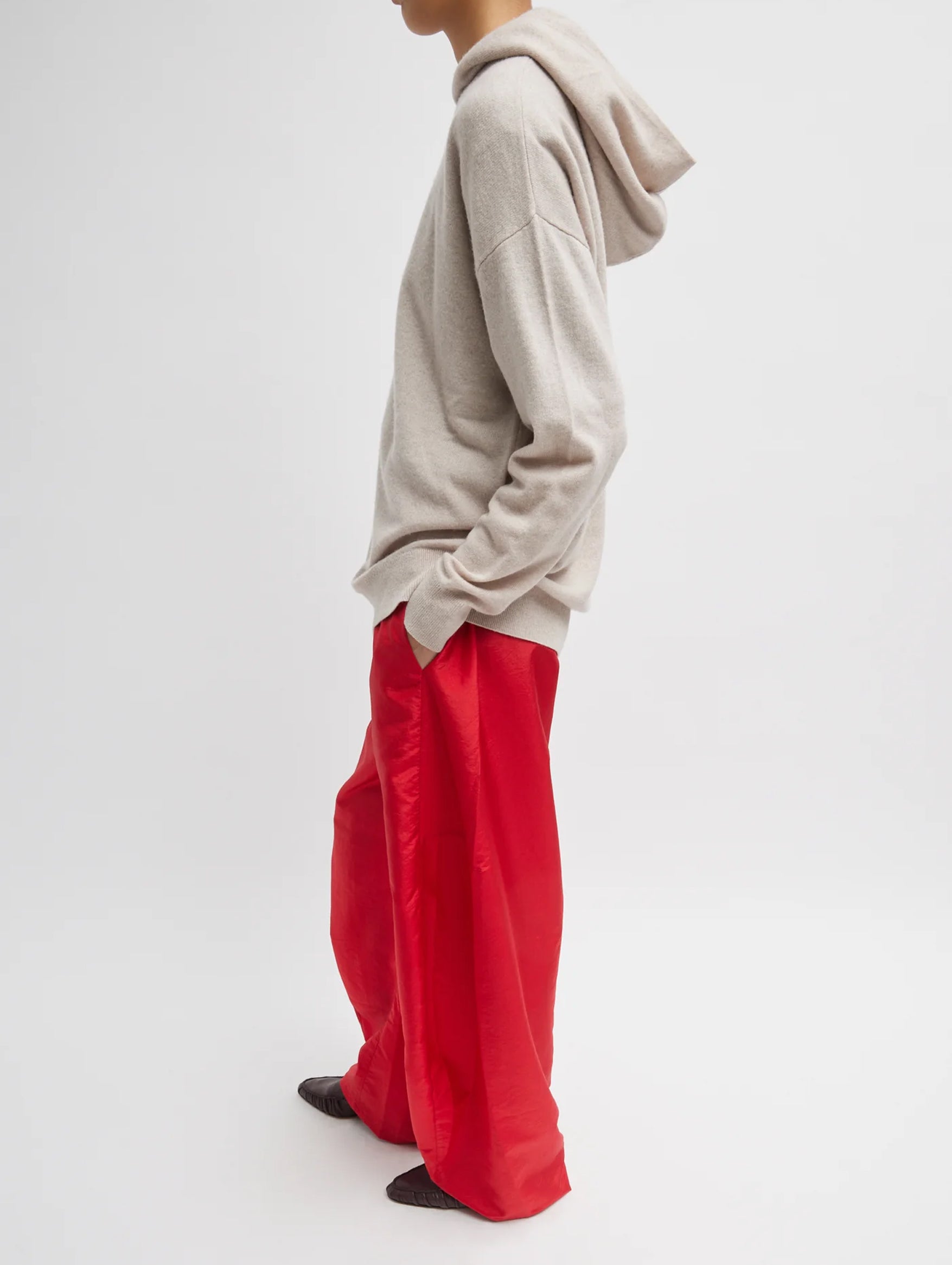 Crispy Nylon Regular Winslow Pant in Red