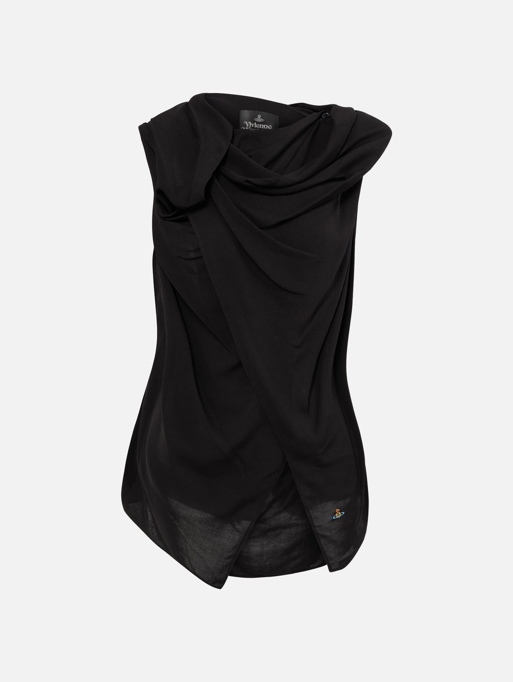 Cross Over Top in Black