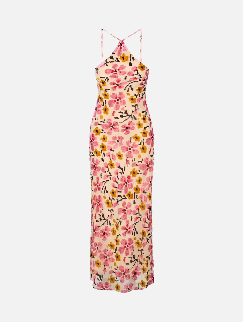 Cubism Dress in Blossom Floral Tapestry
