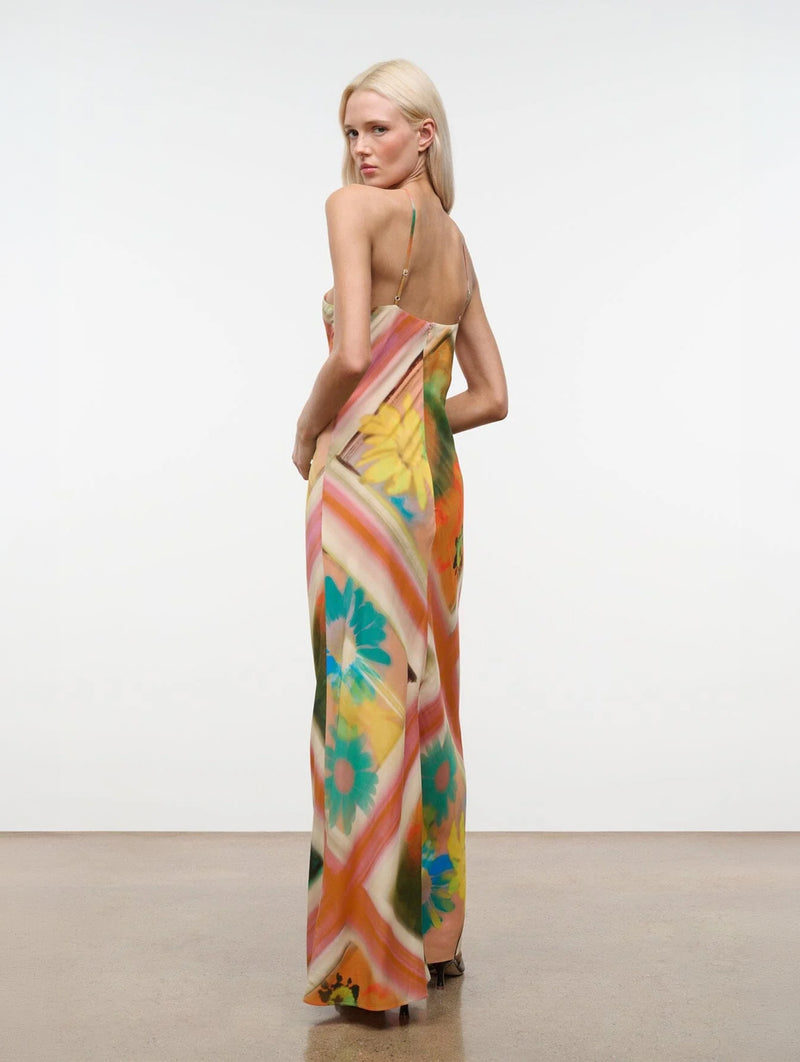 Cubism Dress in Superbloom Scarf