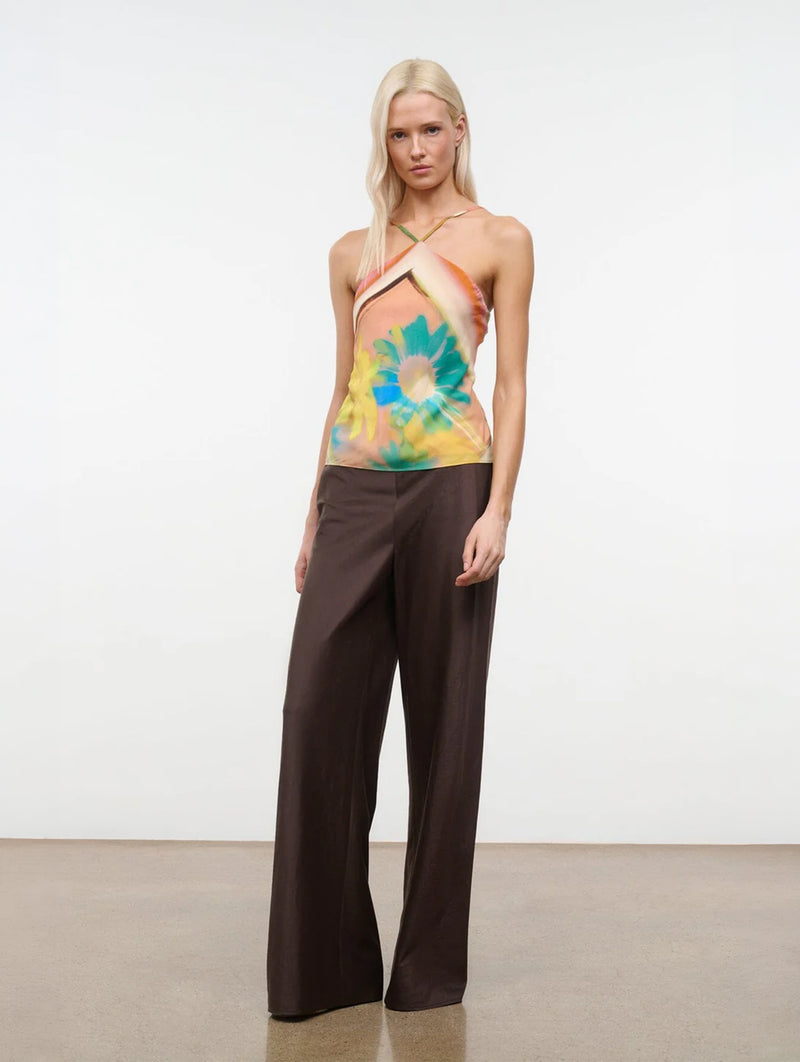 Cubism Top in Superbloom Scarf