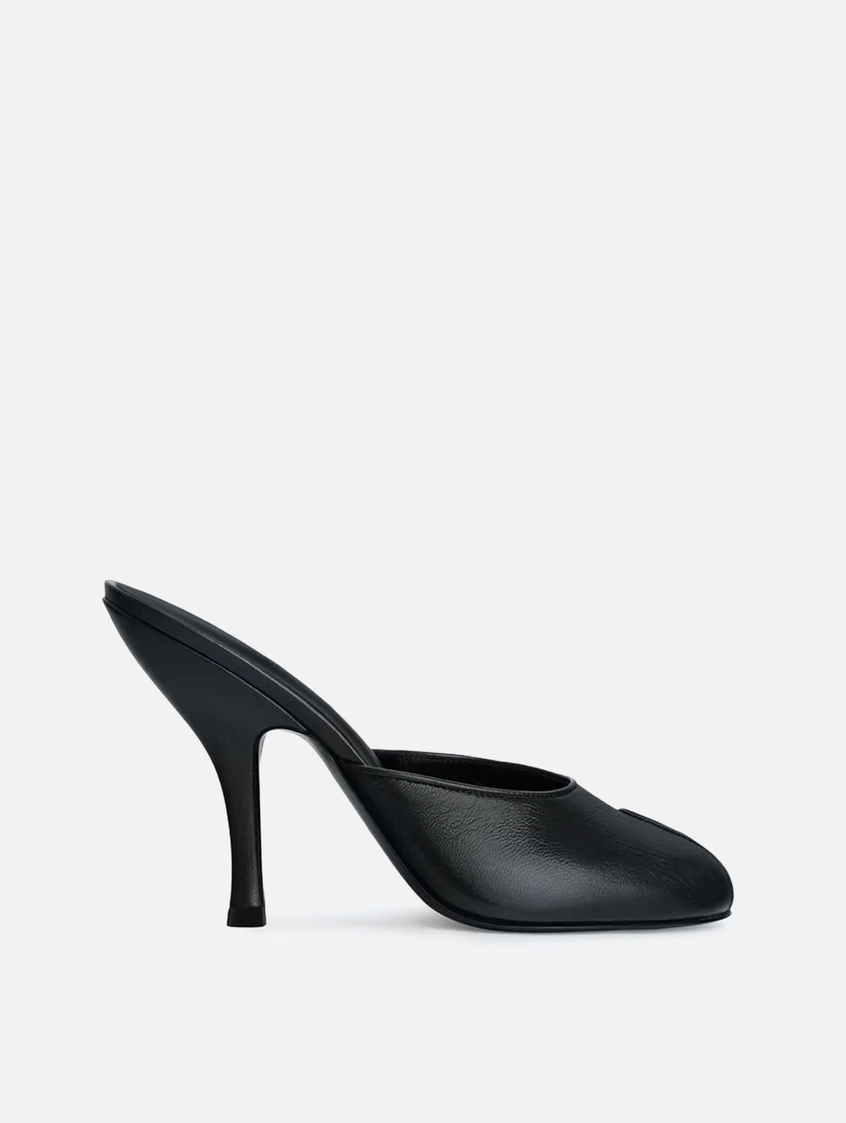 Date Mule in Black Leather