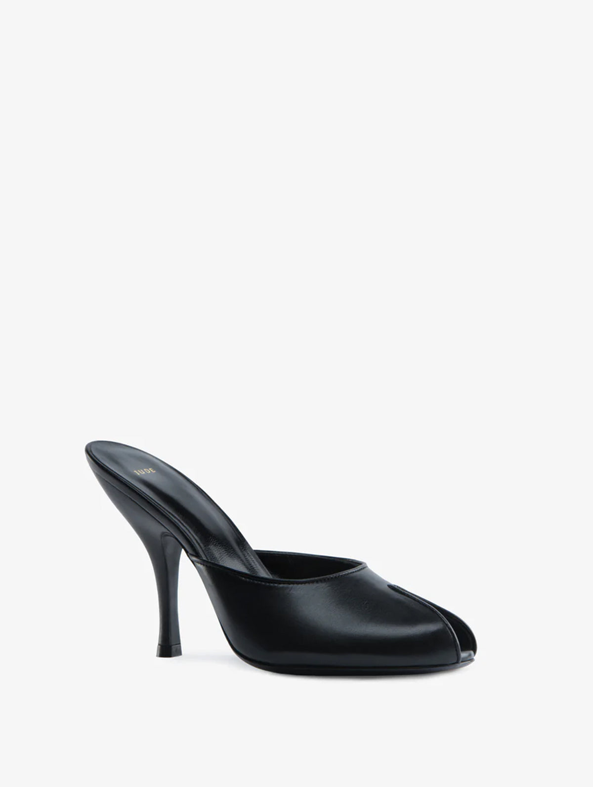 Date Mule in Black Leather