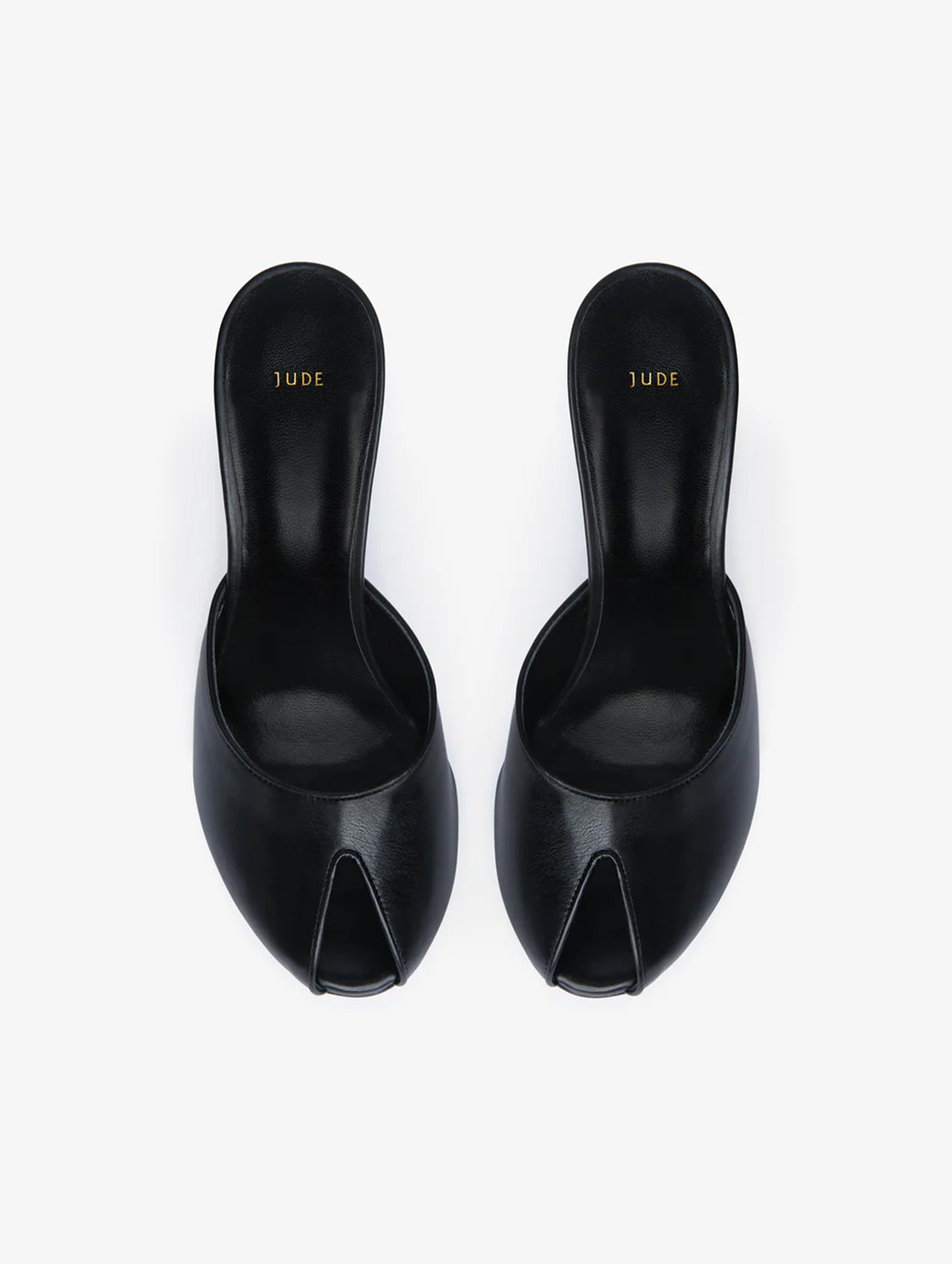 Date Mule in Black Leather