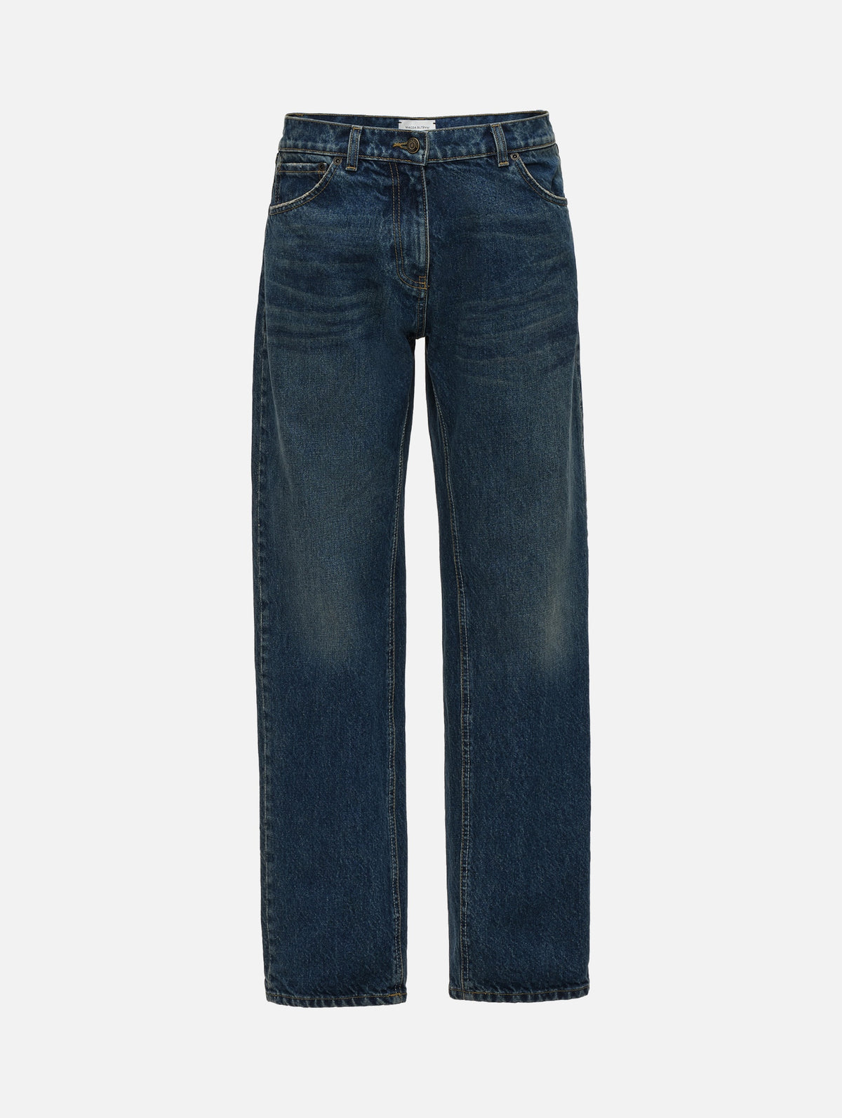 Denim Straight-leg Jeans in Dark Blue