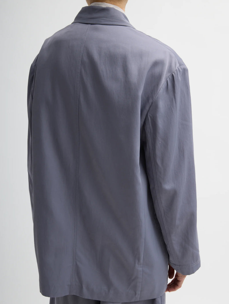 Drapey Suiting Liam Blazer in Deep Violet