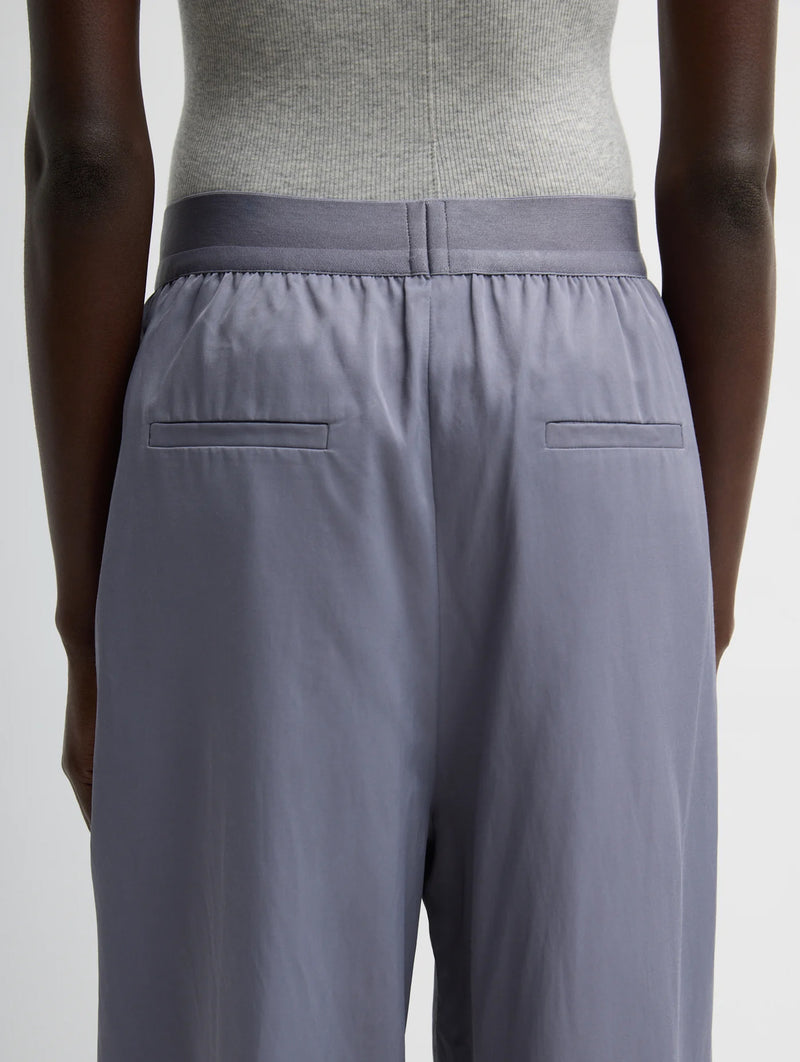 Drapey Suiting Marit Pull On Pant in Deep Violet