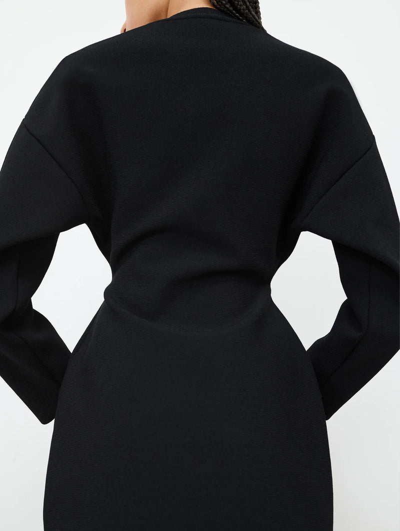 RHW Power Knit Dress in Black