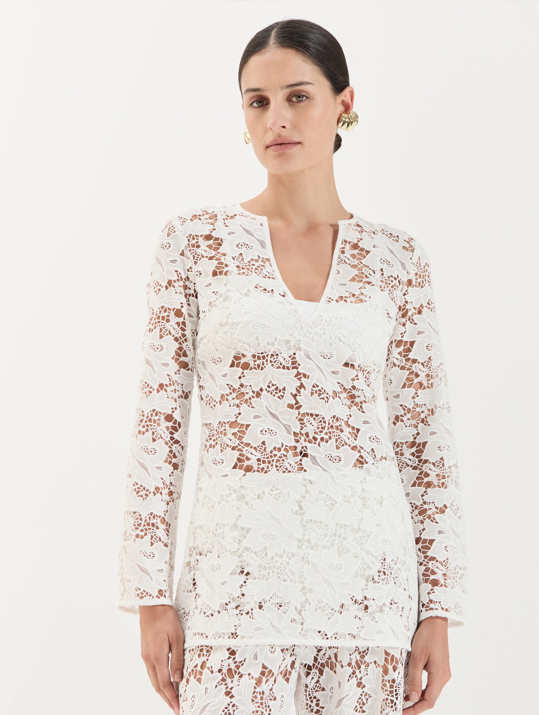 Daphne Tunic in Crochet Lace