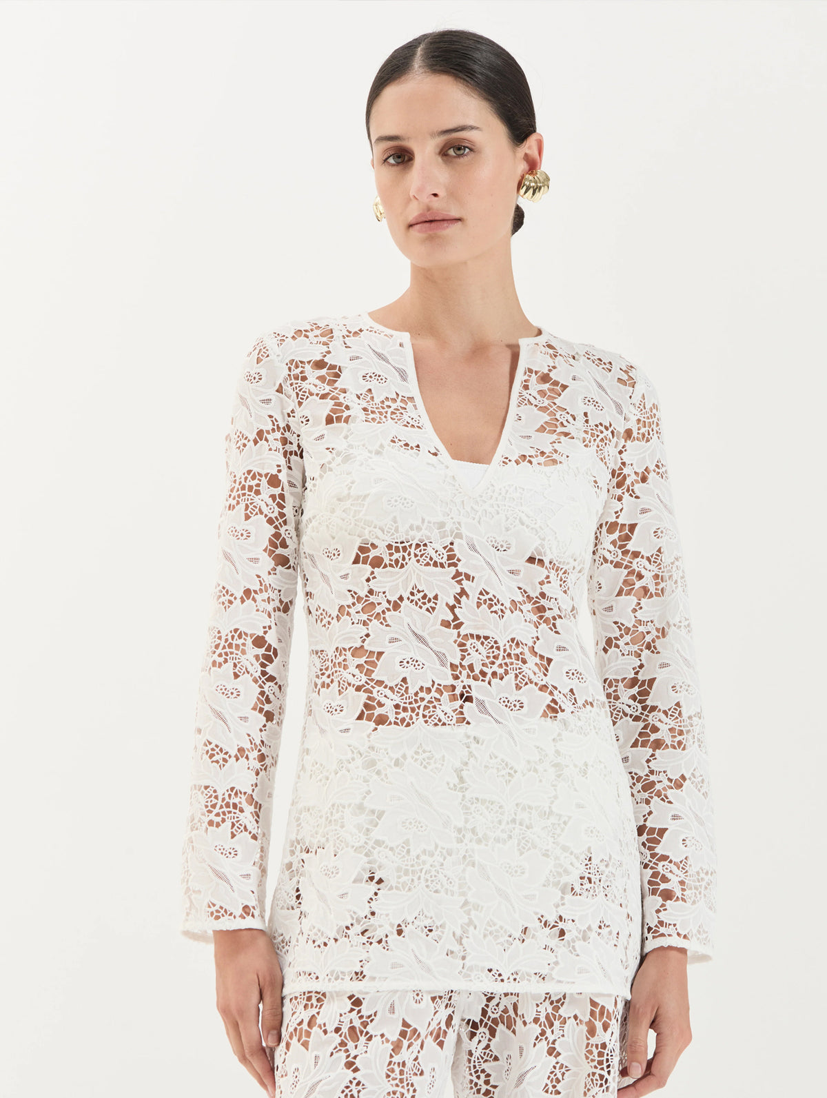 Daphne Tunic in Crochet Lace
