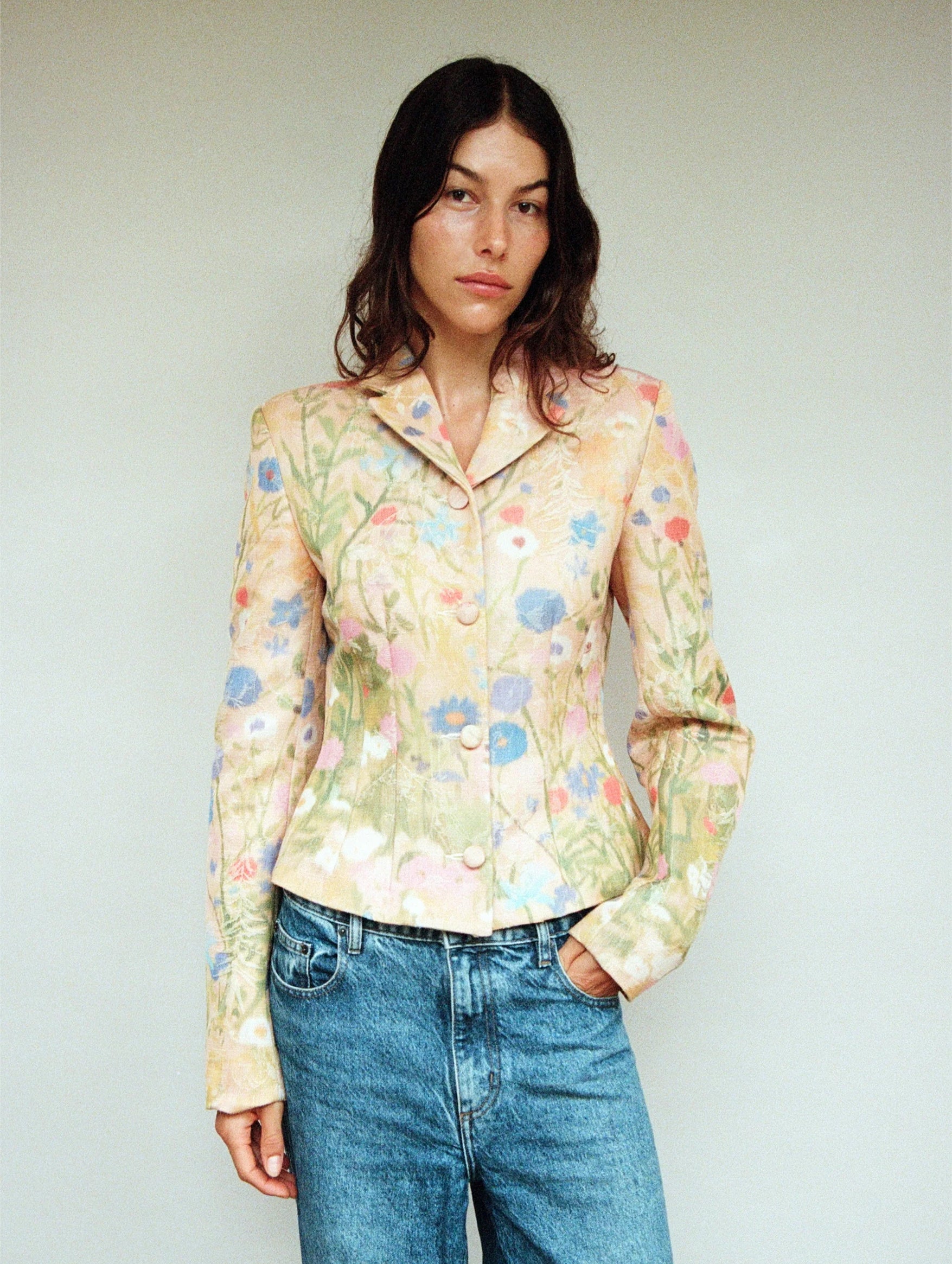 Darling Blazer in Pressed Flowers