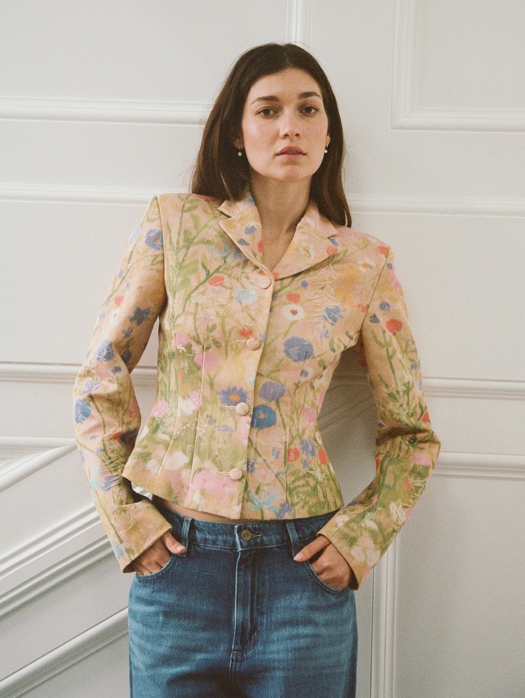 Darling Blazer in Pressed Flowers