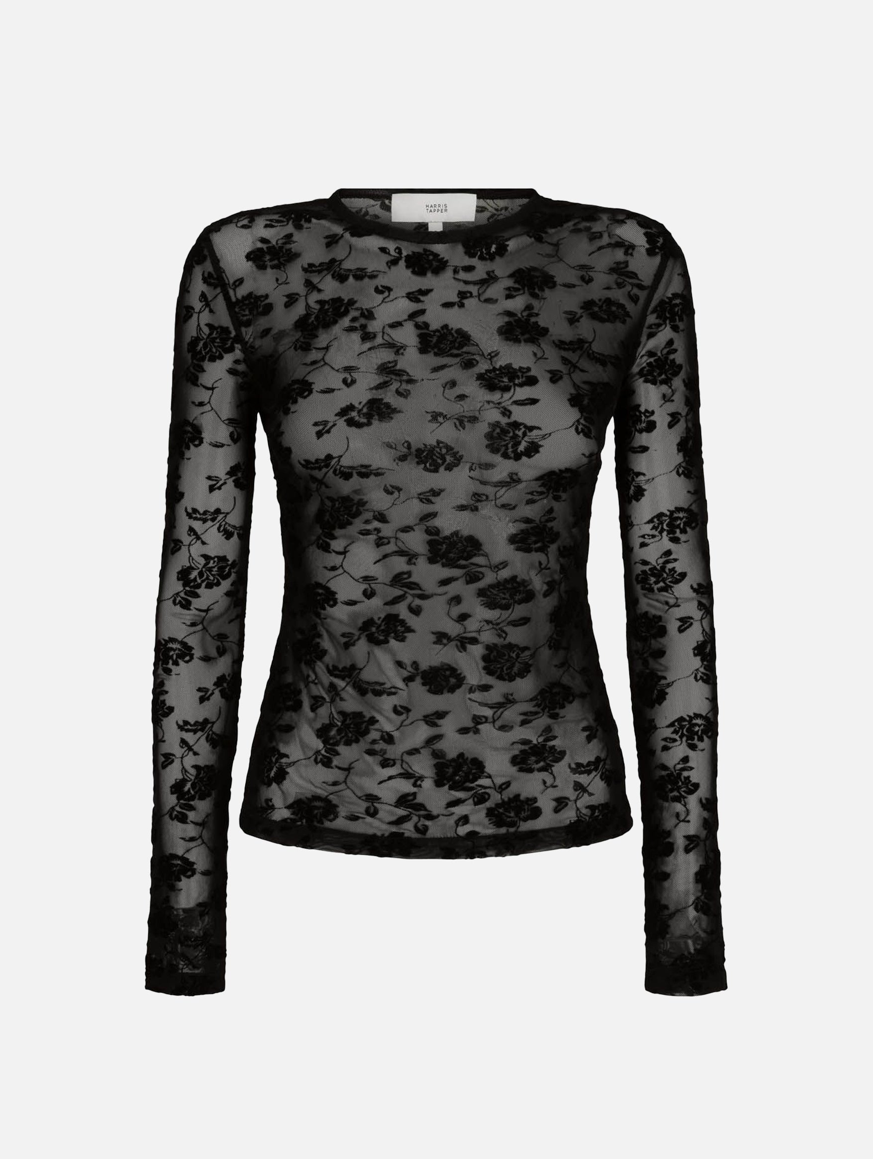 Darvos Velvet Top in Black