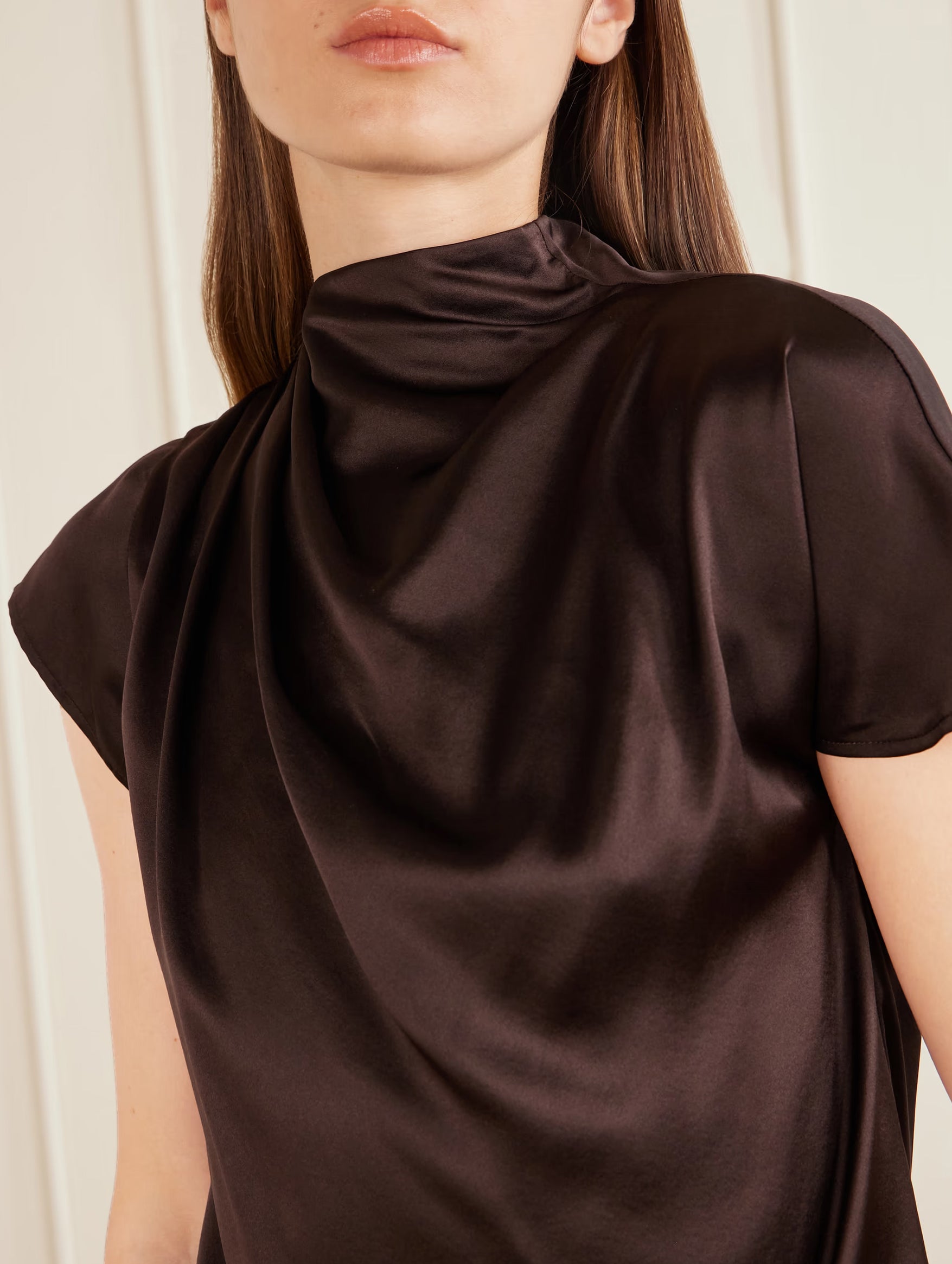 Davina Silk Top in Earth