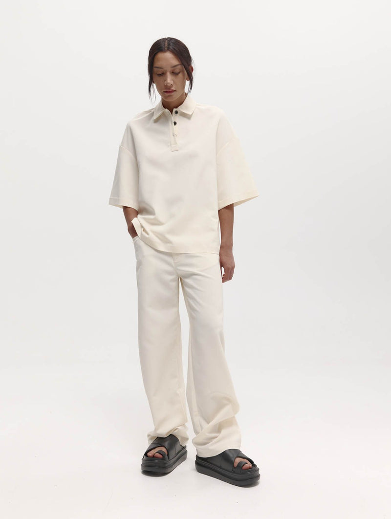 Dean Trouser in Cream