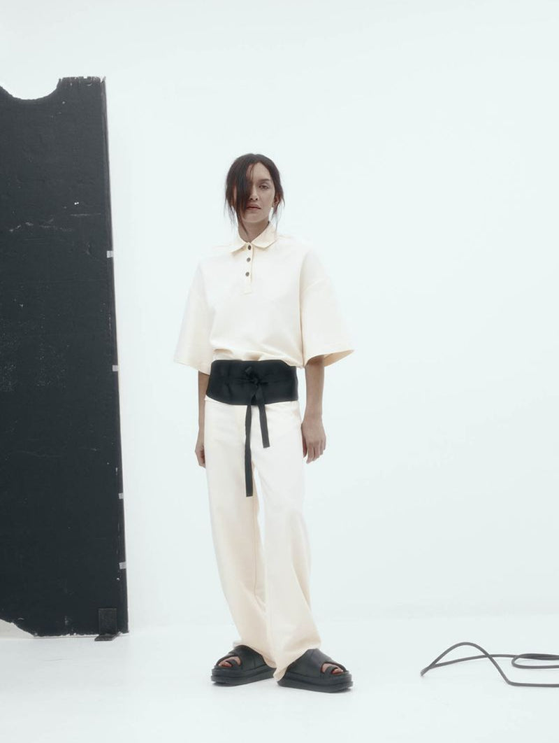 Dean Trouser in Cream