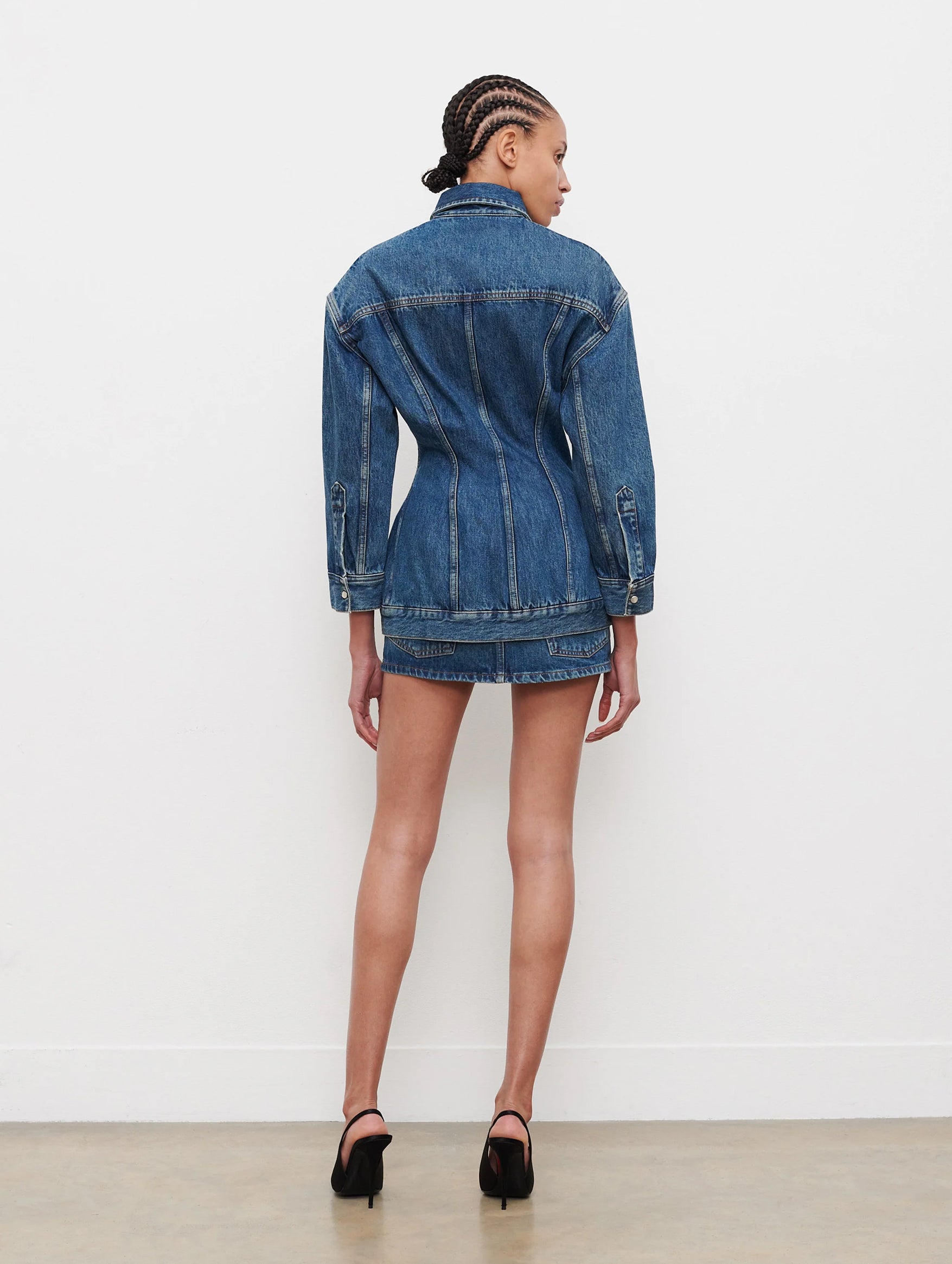 Denim Contour Jacket in Indigo