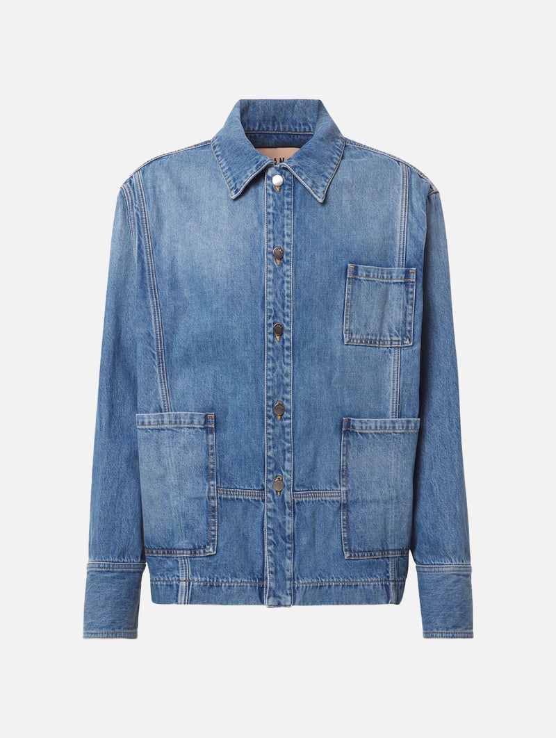 Oversized Denim Jacket in Indigo