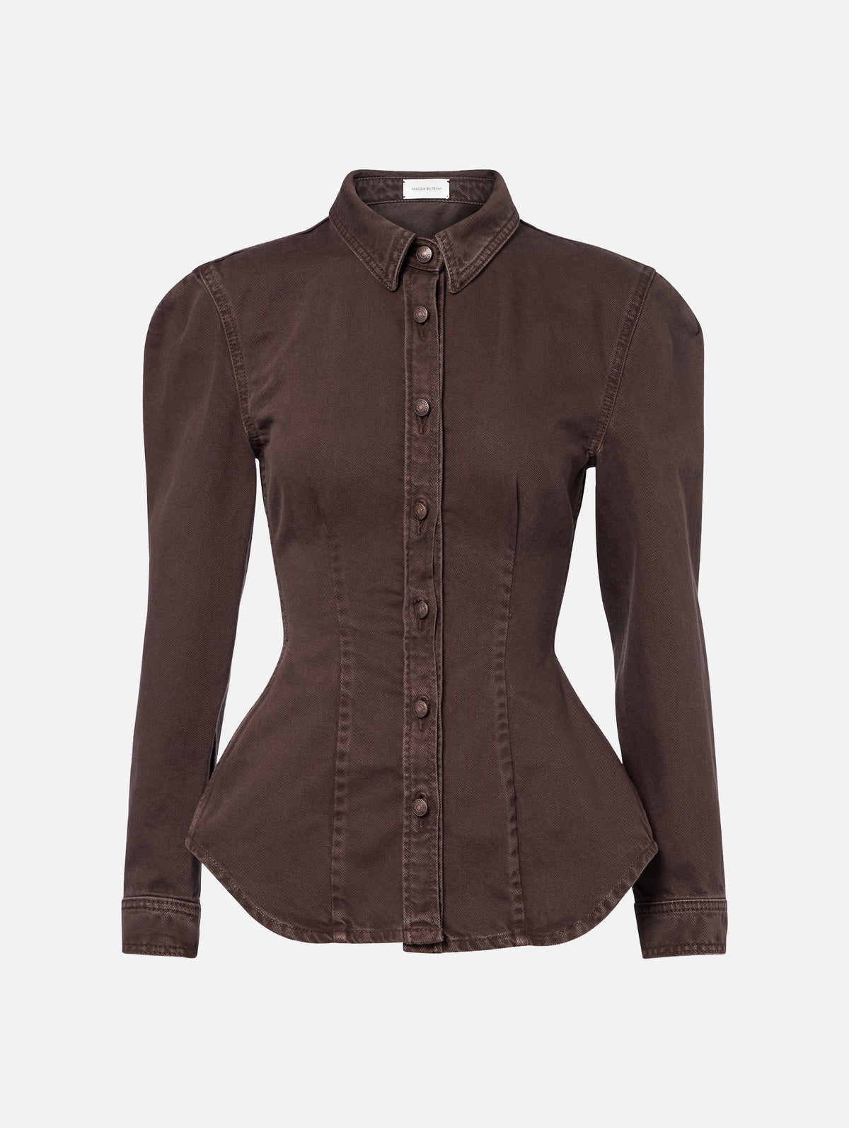 Denim Shirt in Brown