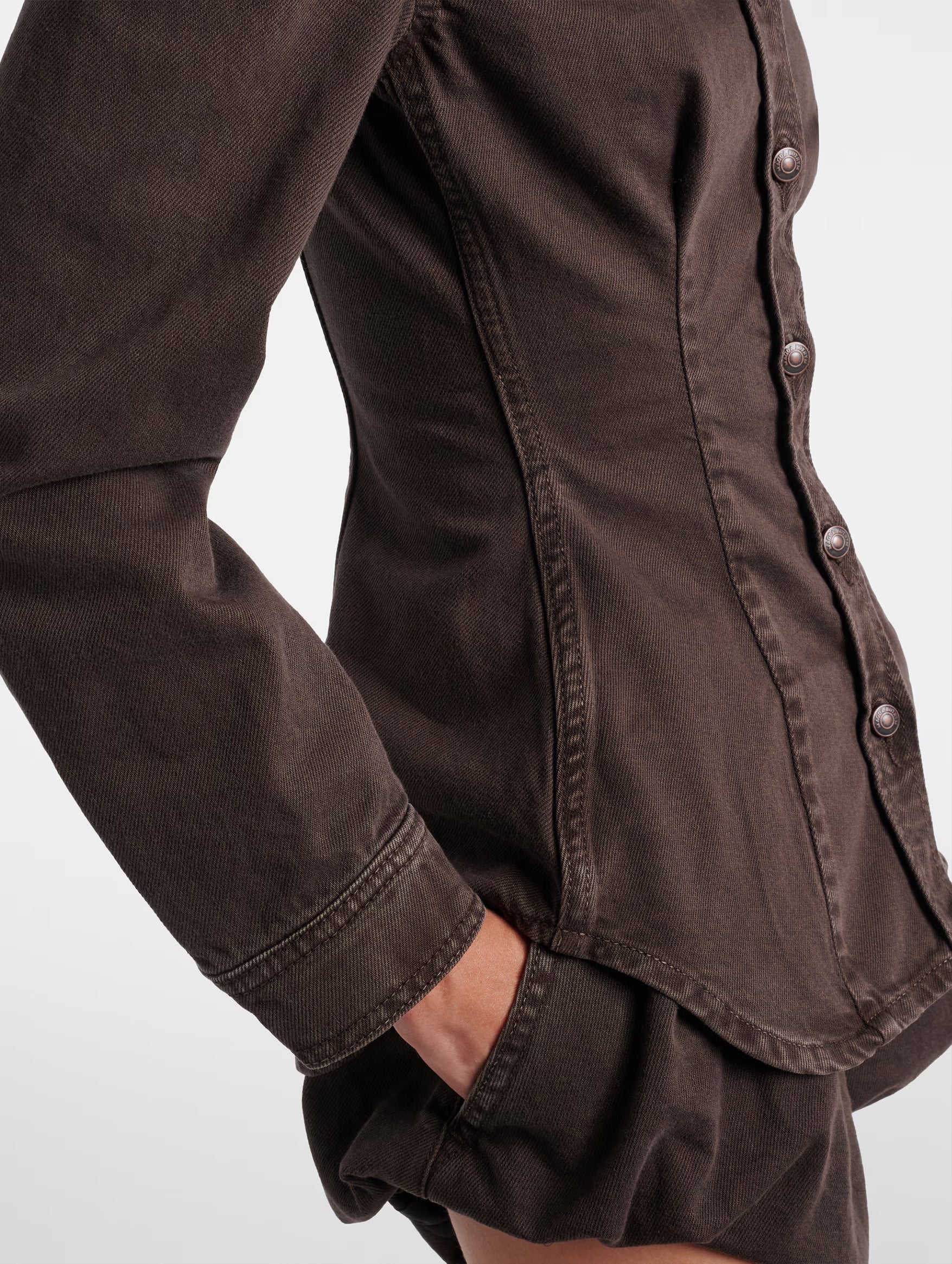 Denim Shirt in Brown