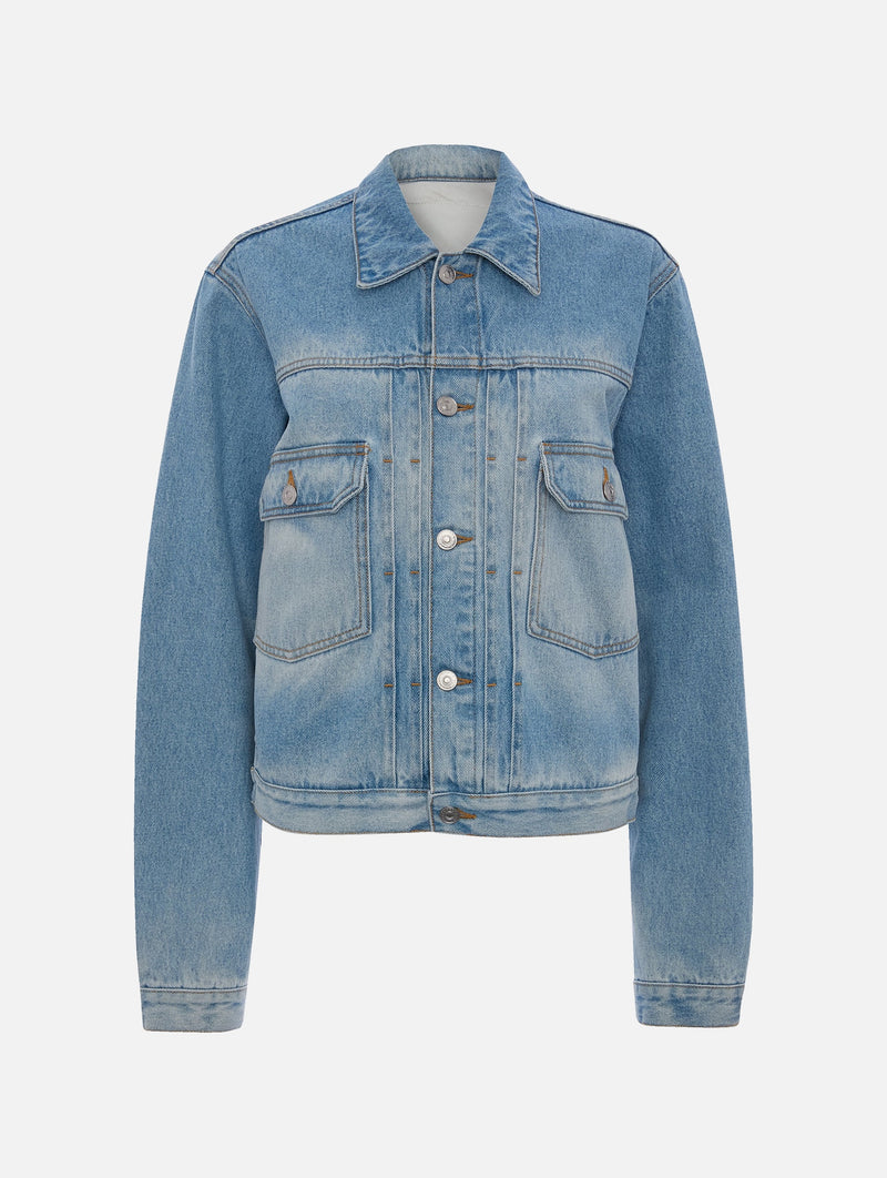 Denim Trucker Jacket in Heritage Blue
