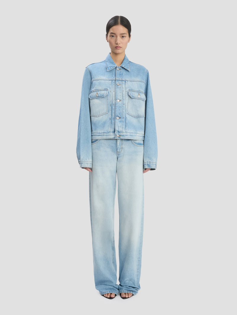 Denim Trucker Jacket in Heritage Blue