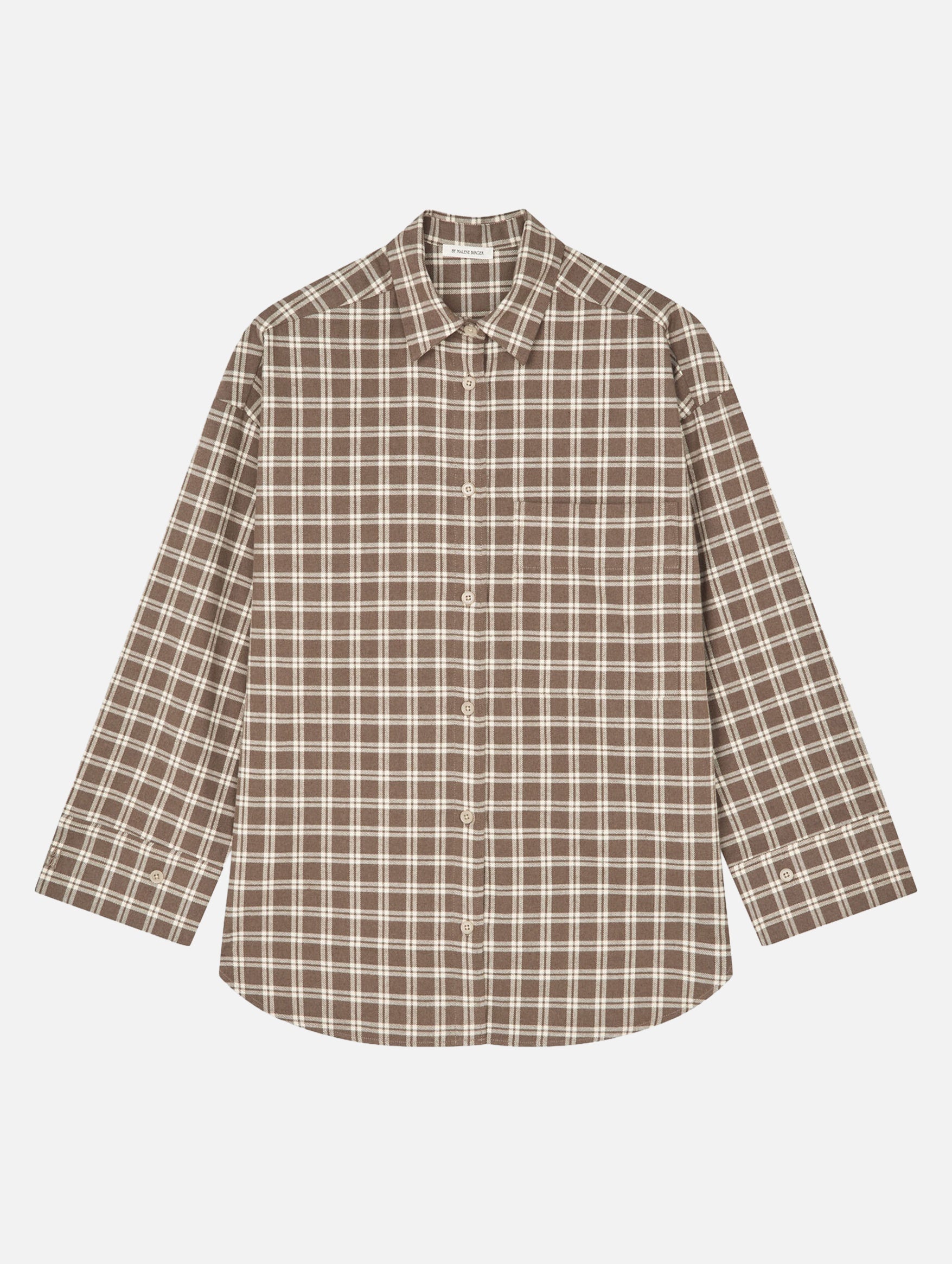 Derris Flannel Shirt in Fosil
