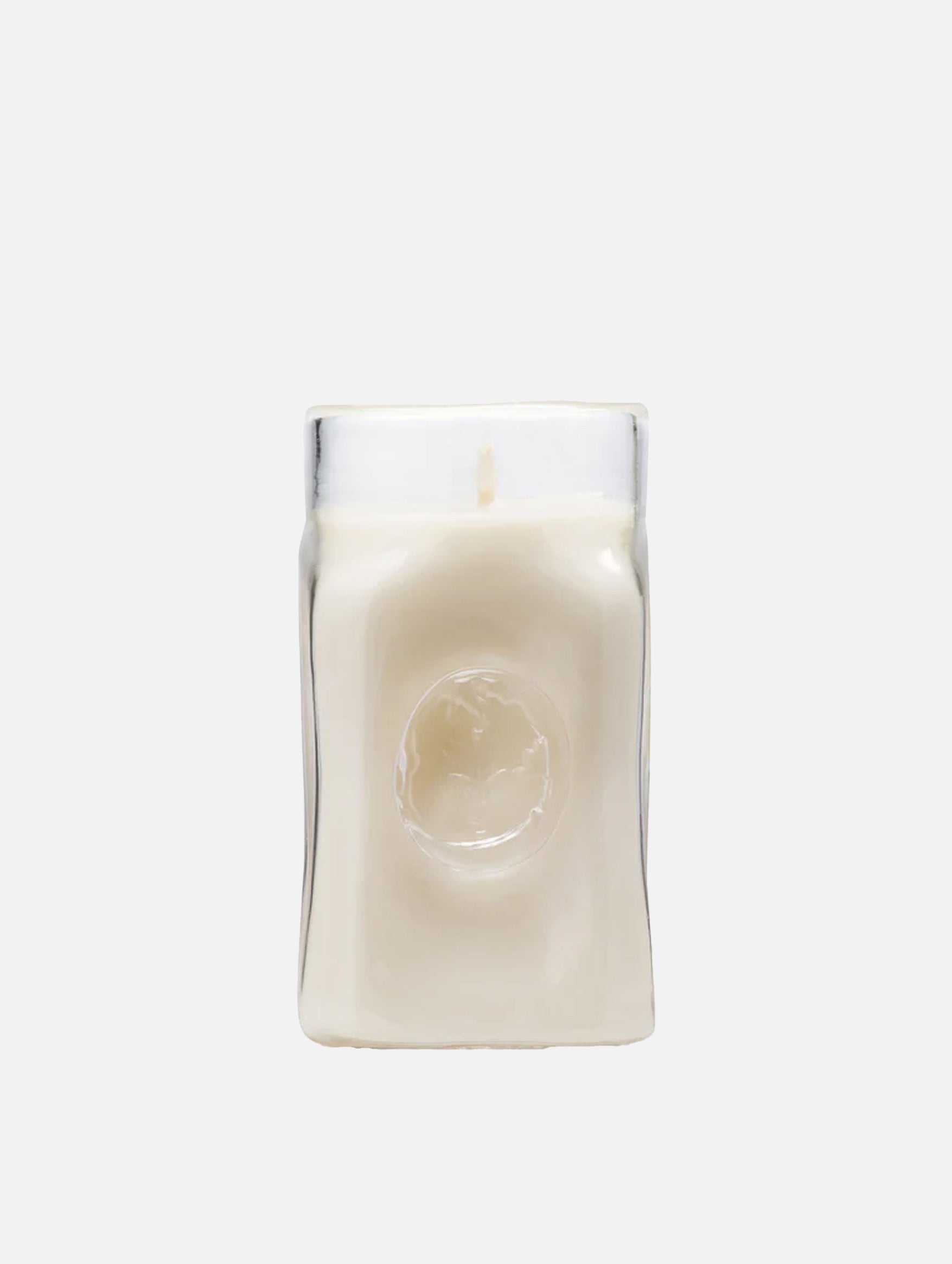 Diaphanous Handblown Glass Candle in Clear