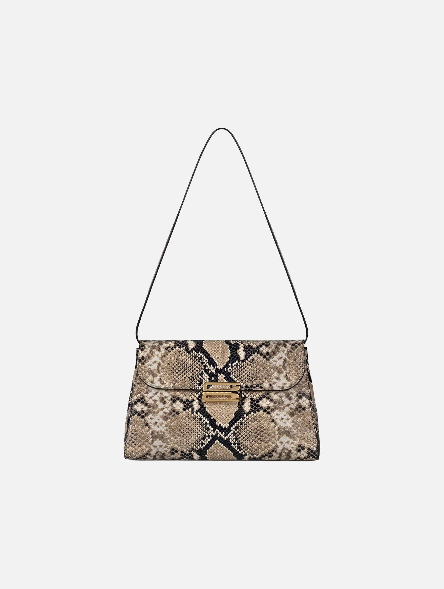 Dorian Trapeze Bag in Natural Brown