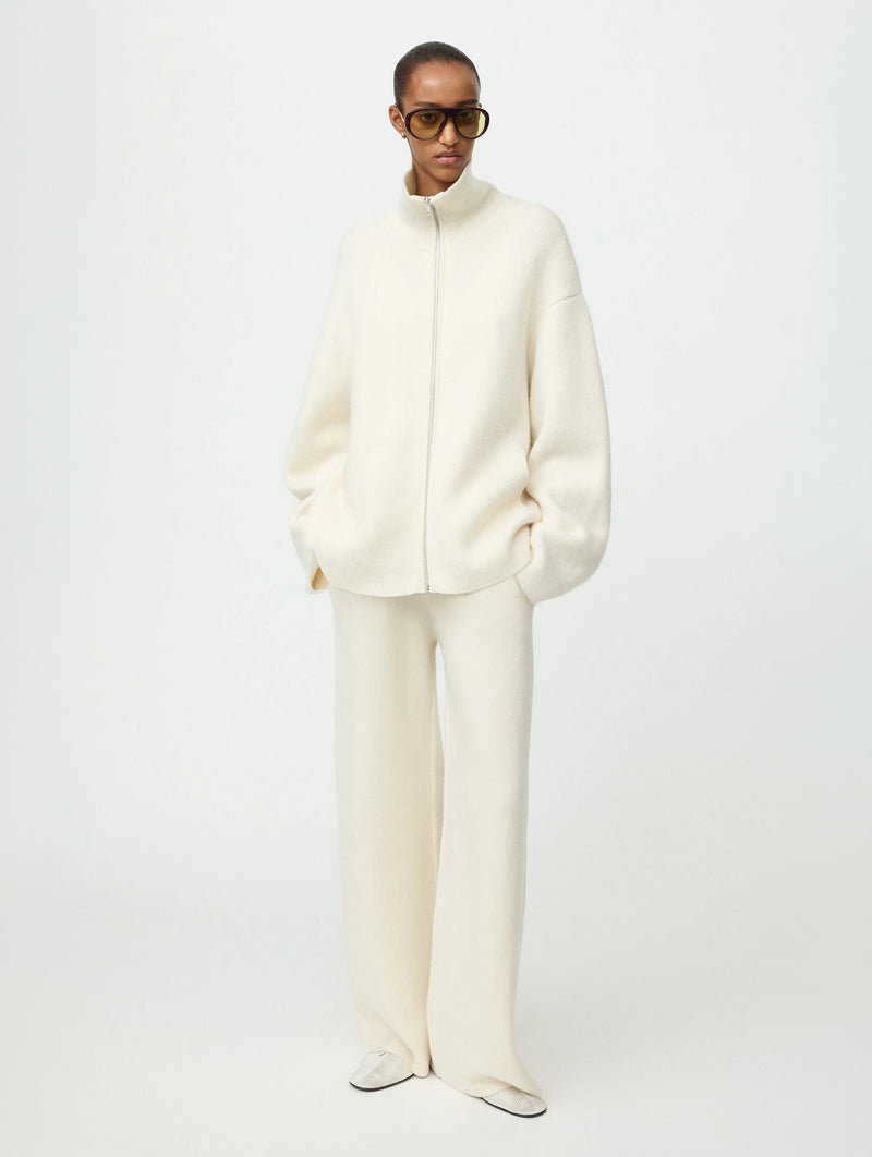 Double Knit Cardigan in Feather White