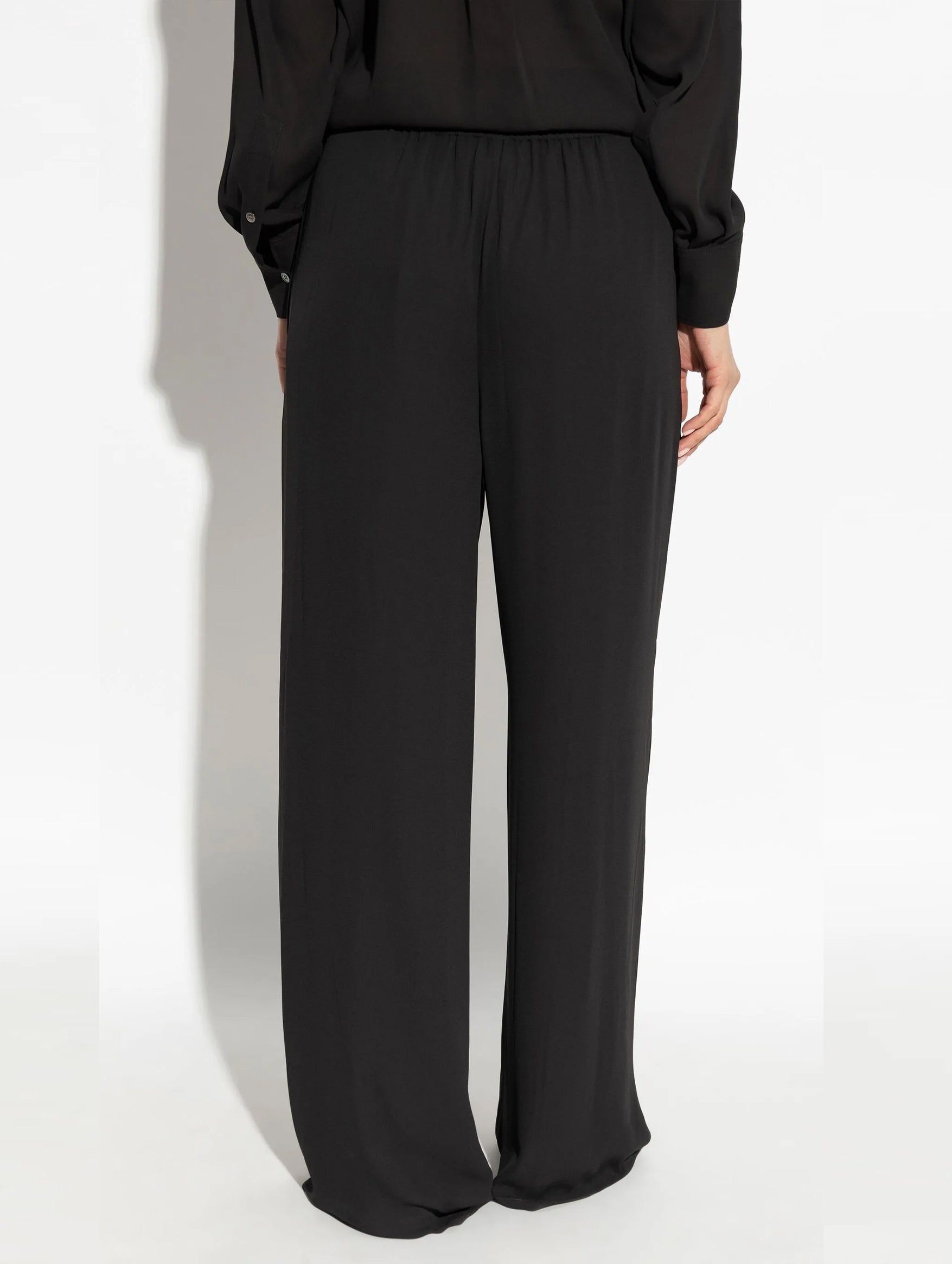 Classic Drawstring Trouser in Black